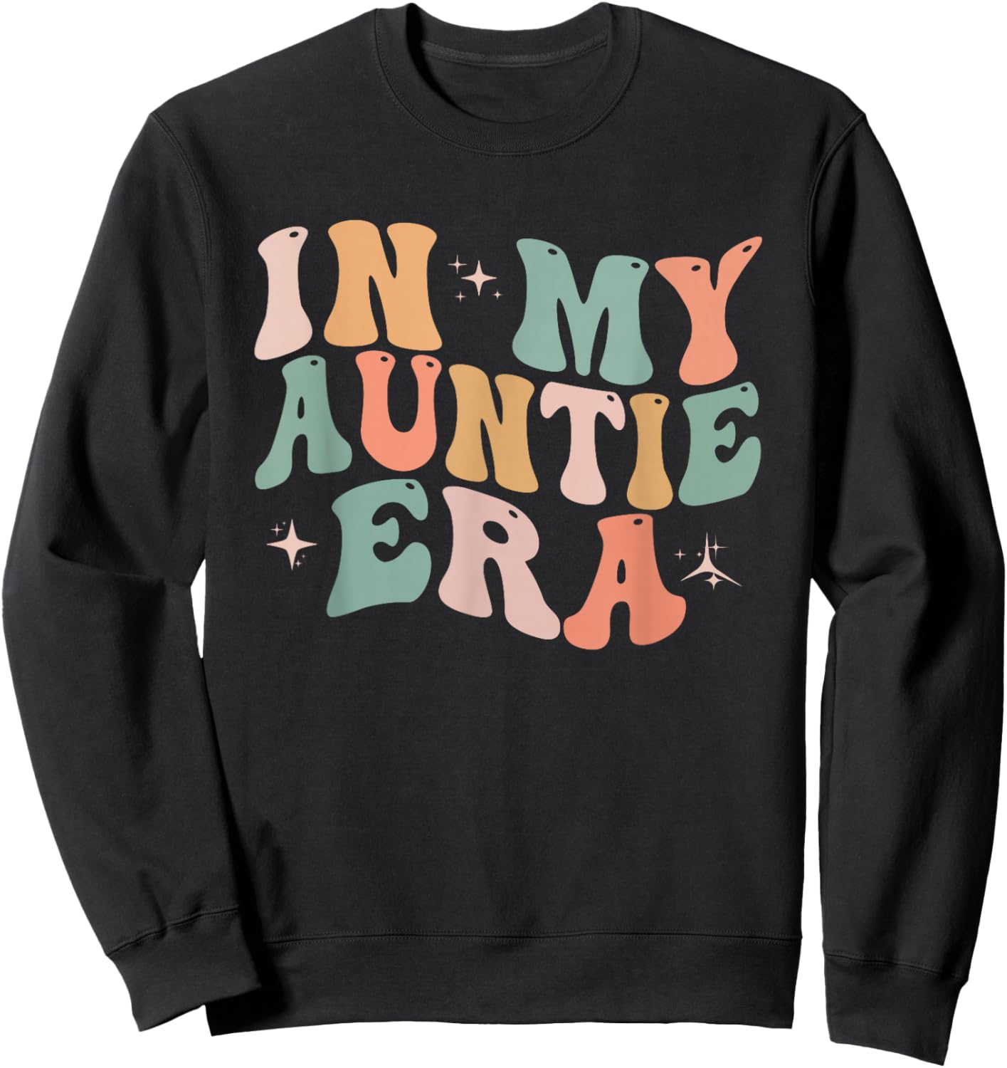 In My Auntie Era Baby Announcement for Aunt Mother's Day Sweatshirt - Sweatshirt | Black