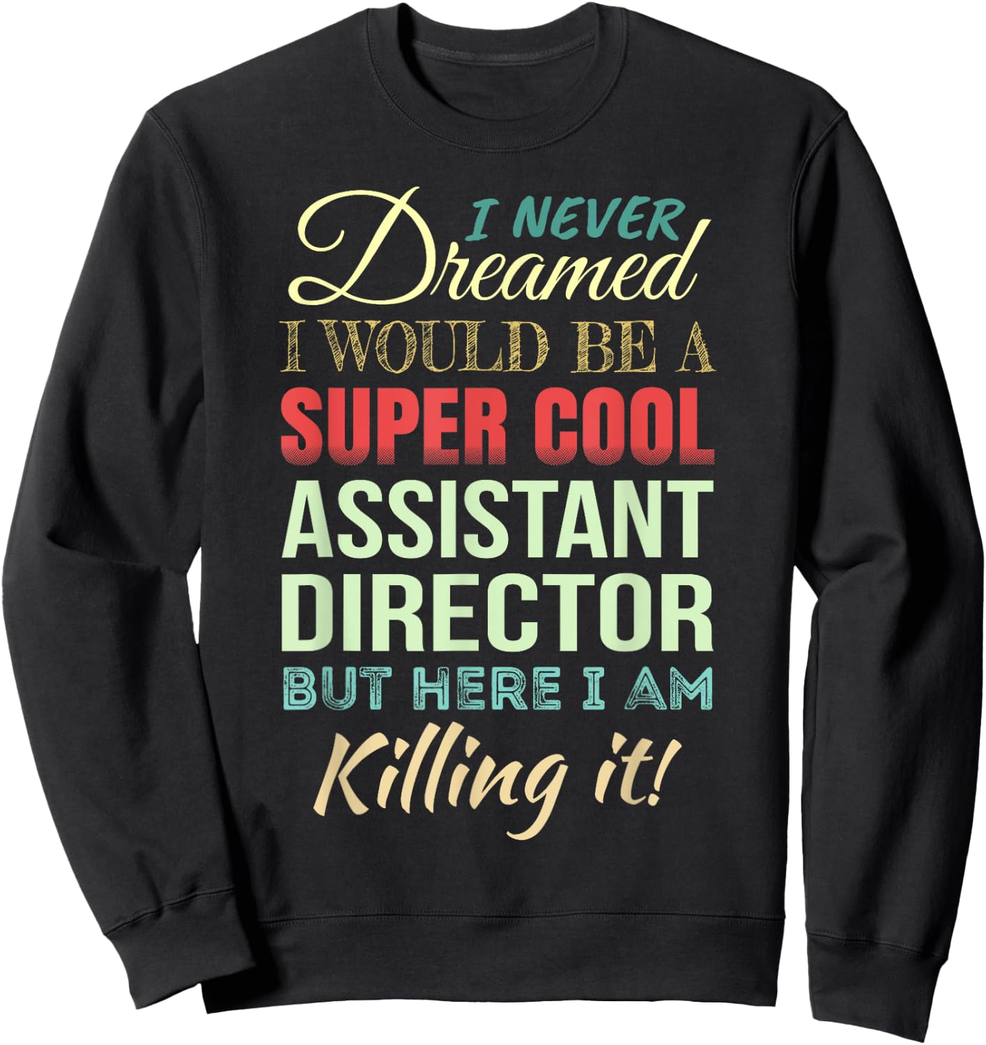 Assistant Director Funny Gift Appreciation Sweatshirt - Sweatshirt | Black
