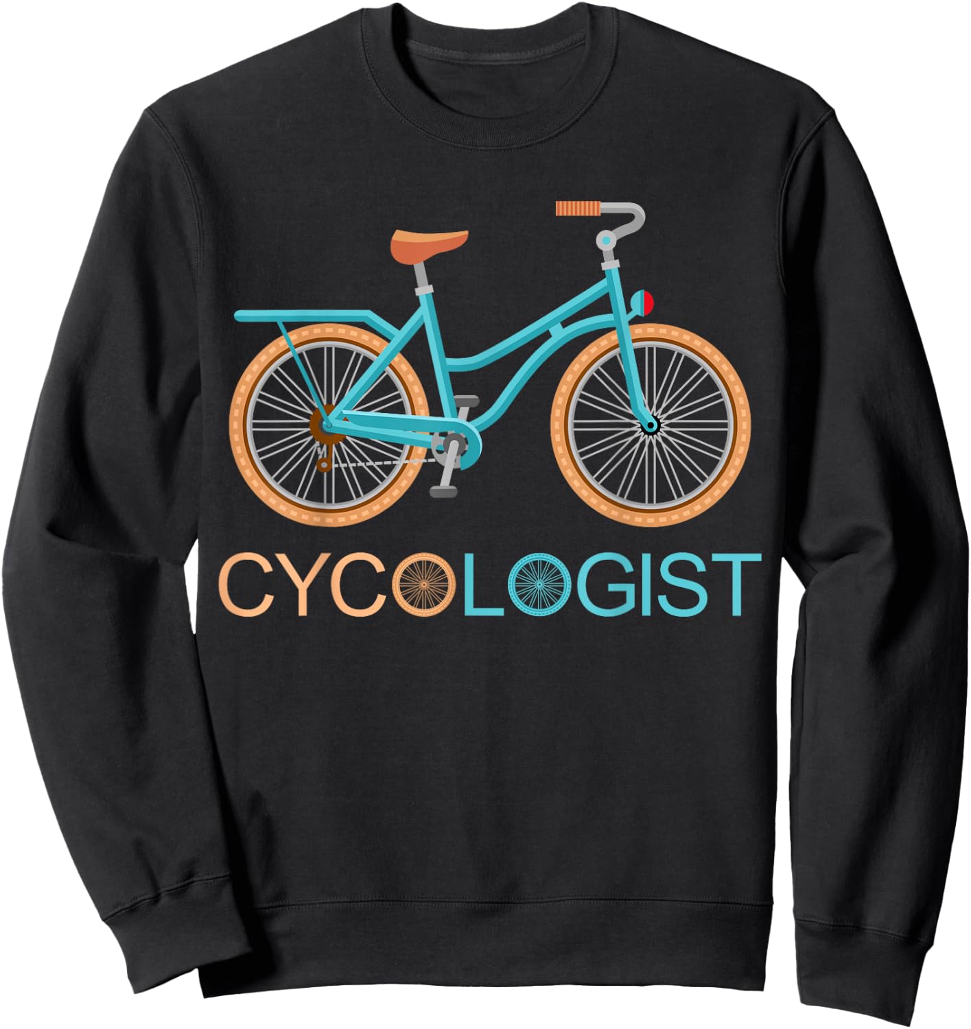 Cycologist Funny Biking Cyclist Cycling Gift Sweatshirt - Sweatshirt | Black