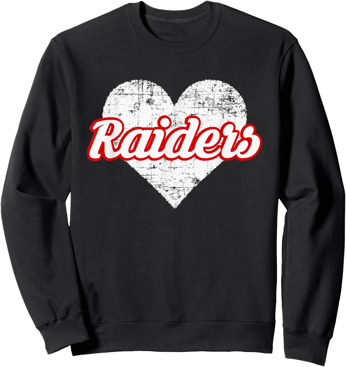 Sidney Raiders Over Heart Sweatshirt - Sweatshirt | Black