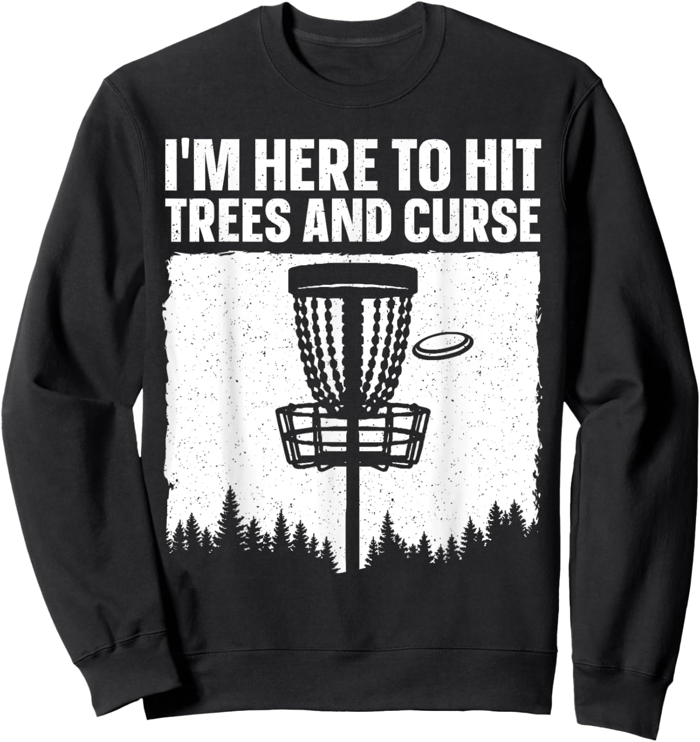 Best Disc Golf Art Women Disc Golfer Disc Golf Lover Sweatshirt - Sweatshirt | Black