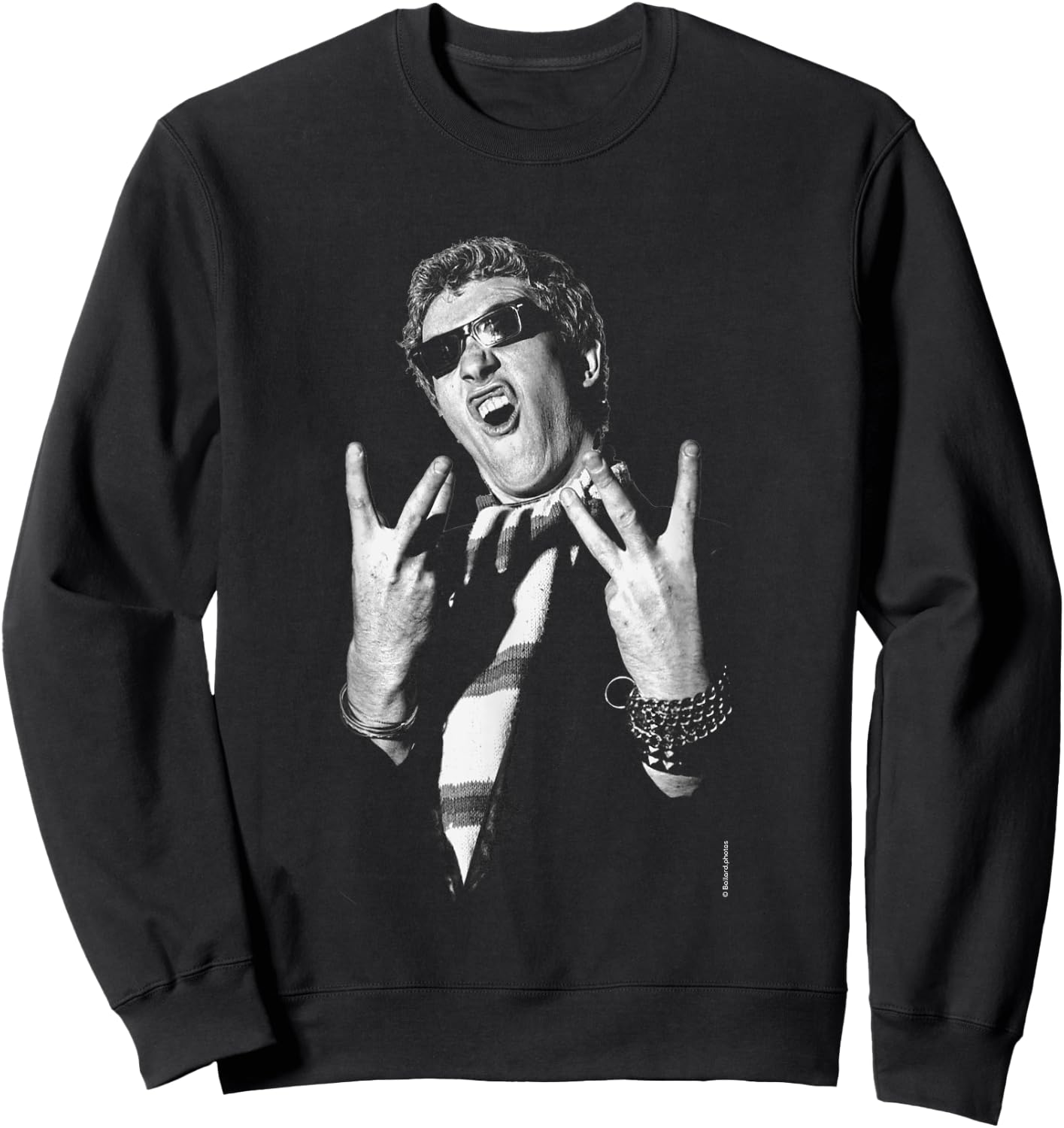 Raymond Burns Captain Sensible The Damned By Allan Ballard Sweatshirt - Sweatshirt | Black