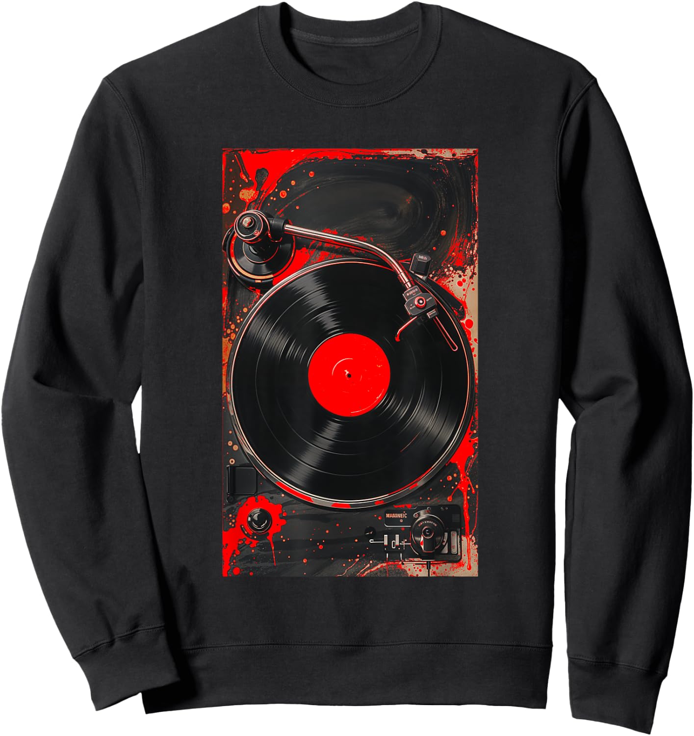 Red For The Record Red Graphic Sweatshirt - Sweatshirt | Black