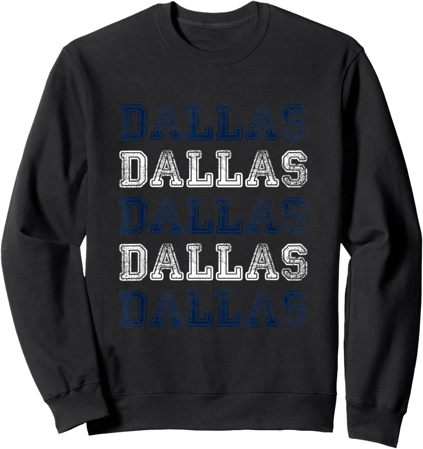Dallas Texas Women's Vintage Retro Texan City Of Dallas Sweatshirt - Sweatshirt | Black