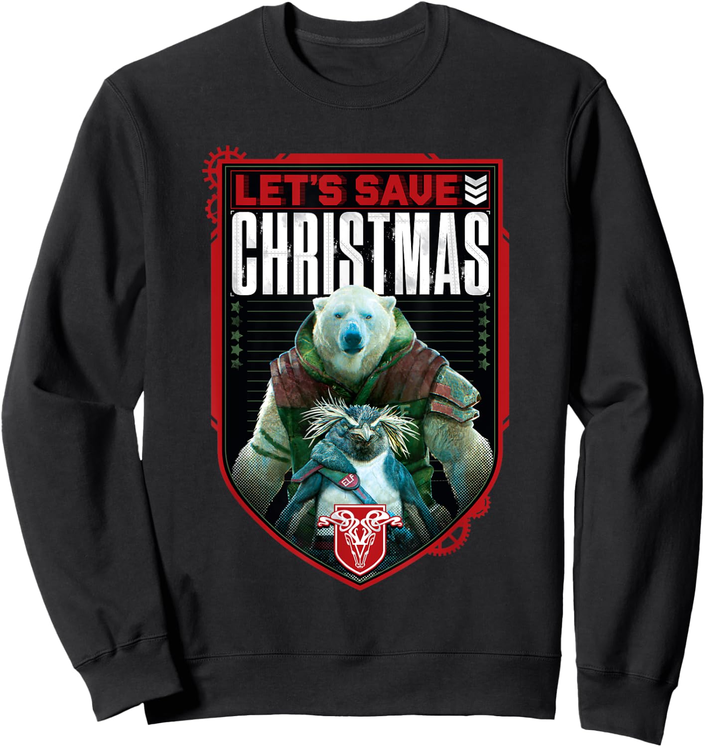 Red One - Let's Save Christmas Sweatshirt - Sweatshirt | Black