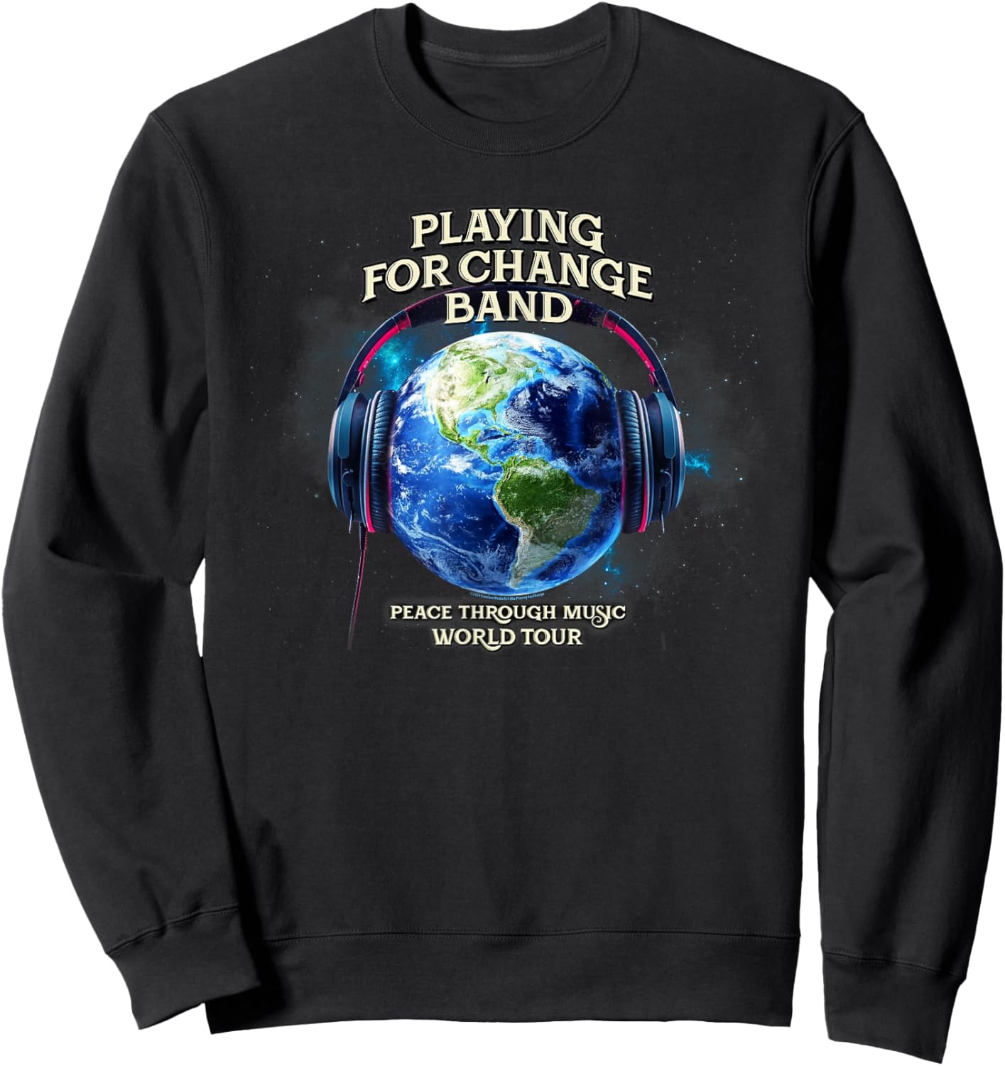 Playing for Change World Tour Globe Sweatshirt - Sweatshirt | Black