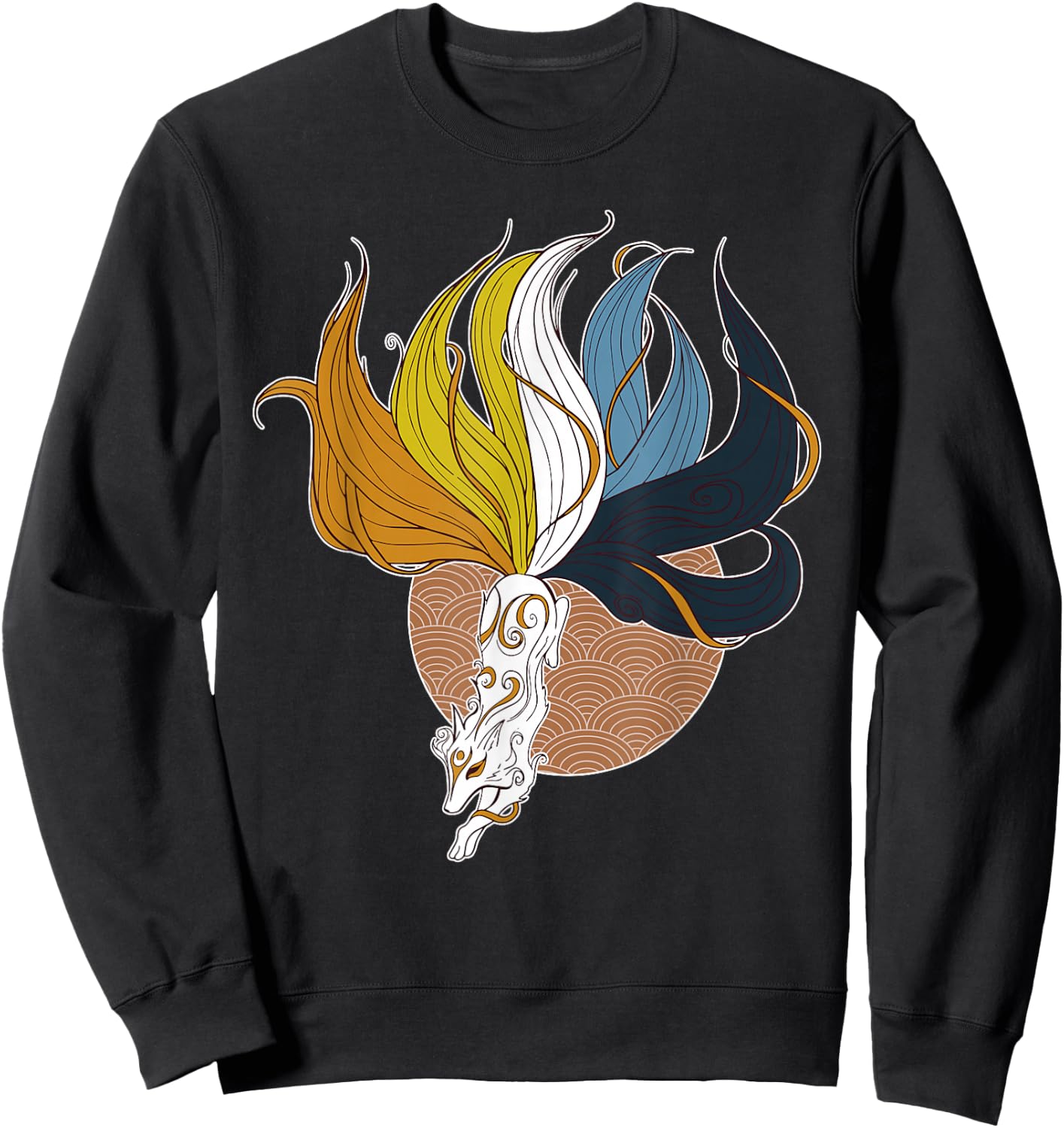 Aroace Kitsune Asexual Aromantic Pride Flag Aro Ace Gay Fox Sweatshirt - Sweatshirt | Black