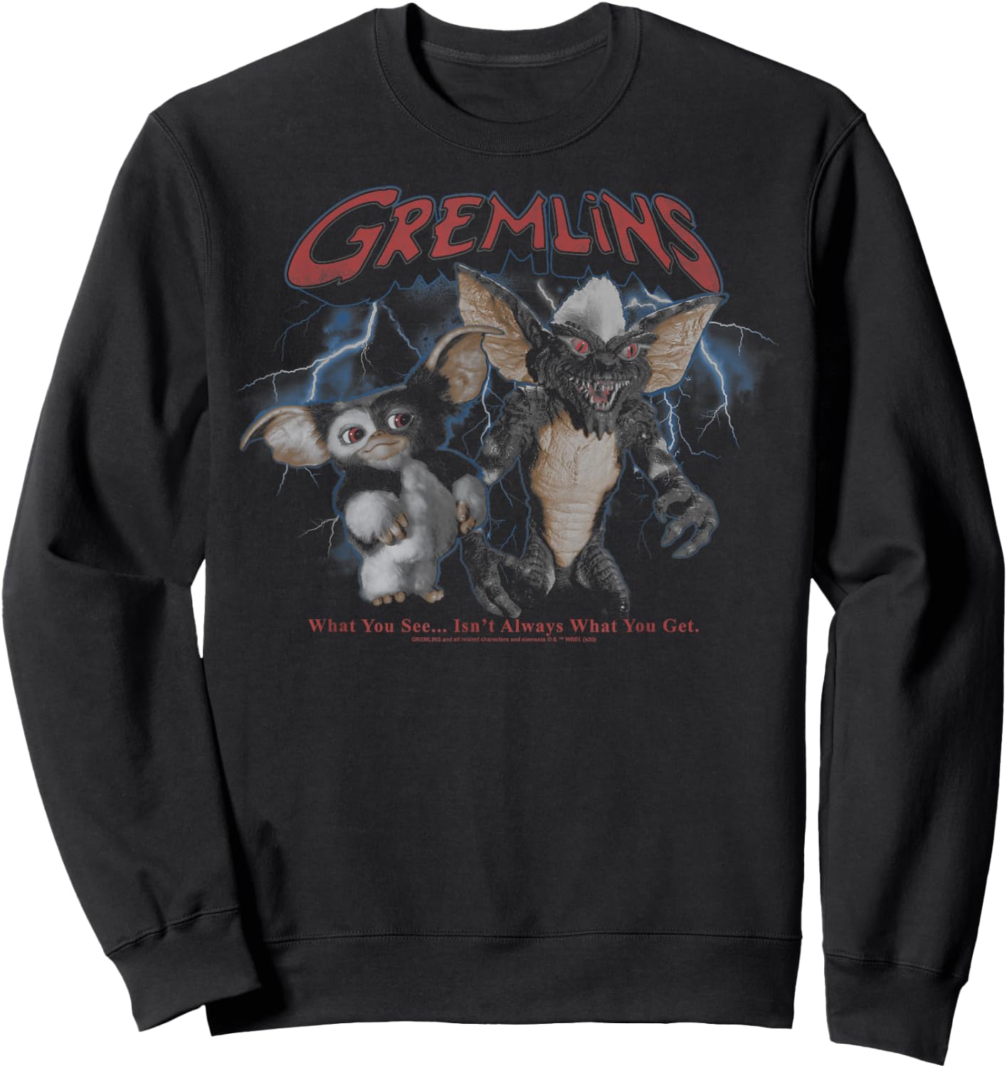 Gremlins Lightning Storm Portrait Sweatshirt - Sweatshirt | Black