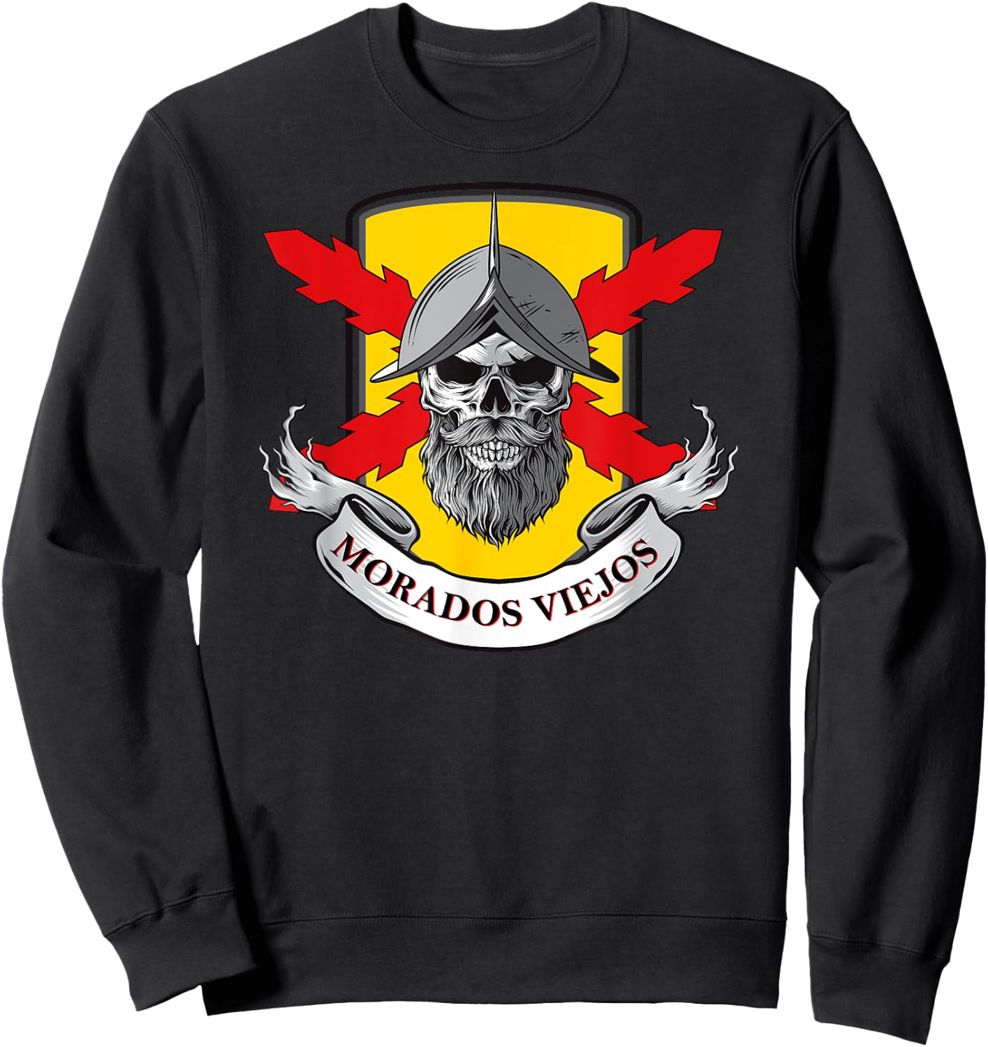 Tercios españoles. Tercio morados viejos. Skull. Borgoña. Sweatshirt - Sweatshirt | Black