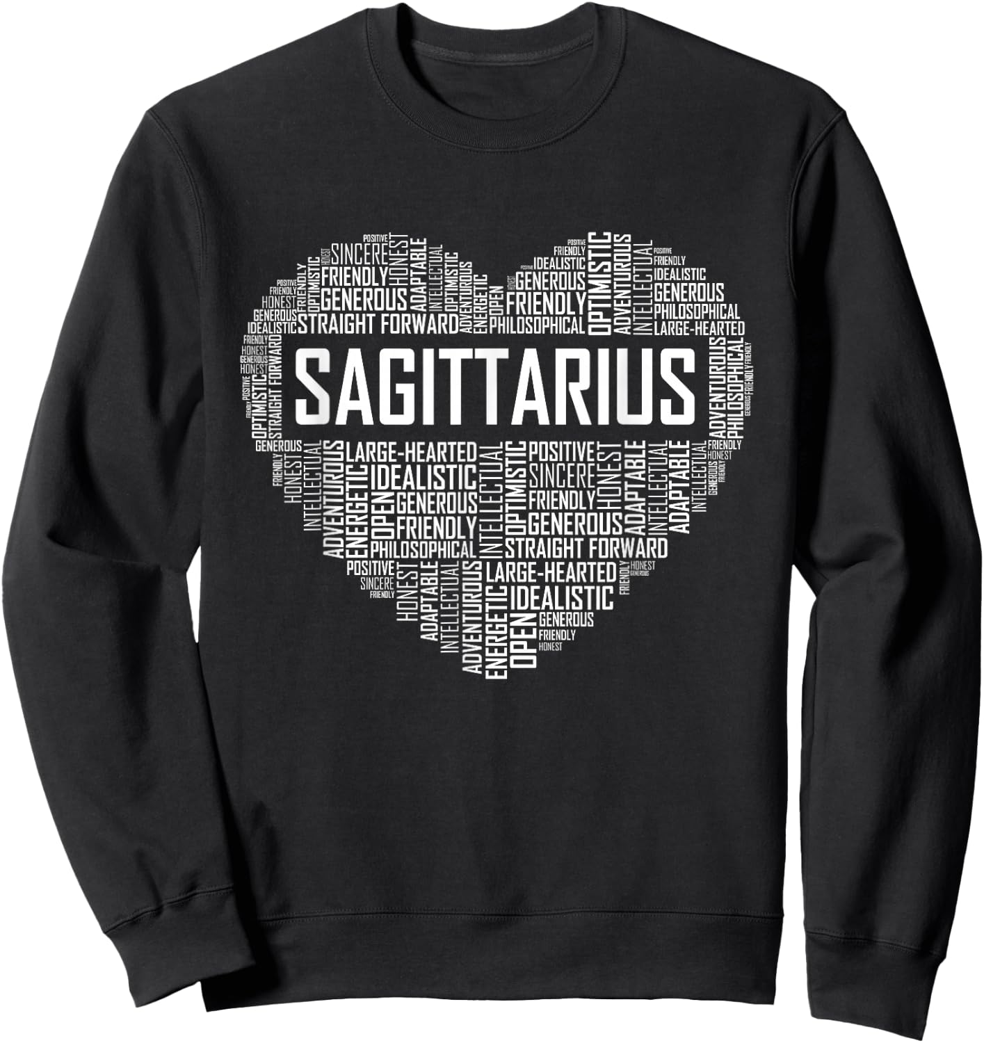 Sagittarius Zodiac Traits Horoscope Astrology Sign Gift Sweatshirt - Sweatshirt | Black
