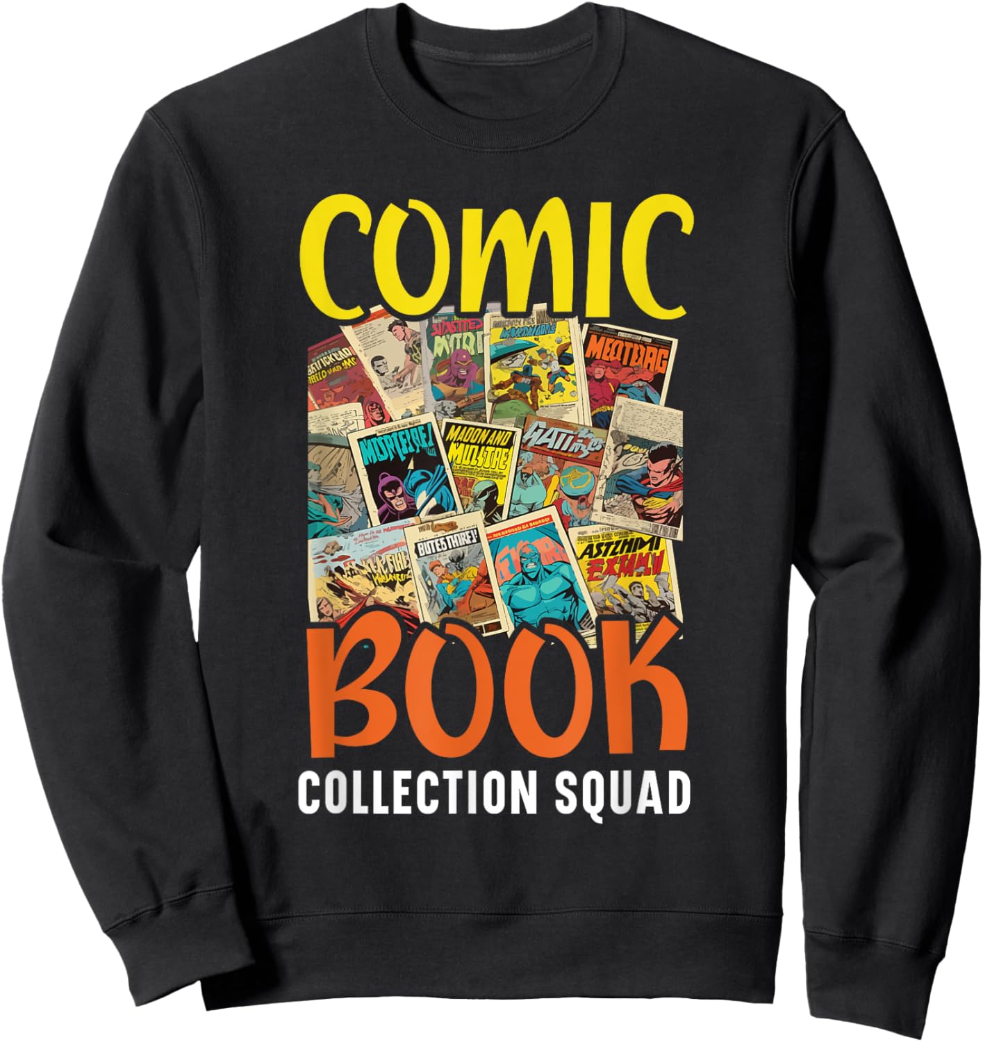 Comic Collector Comic Reader Reading Comic Books Sweatshirt - Sweatshirt | Black