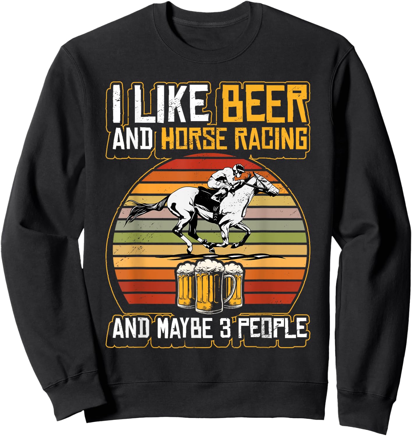Funny Horse Racing Derby Horse Betting Race Horser Owner Sweatshirt - Sweatshirt | Black