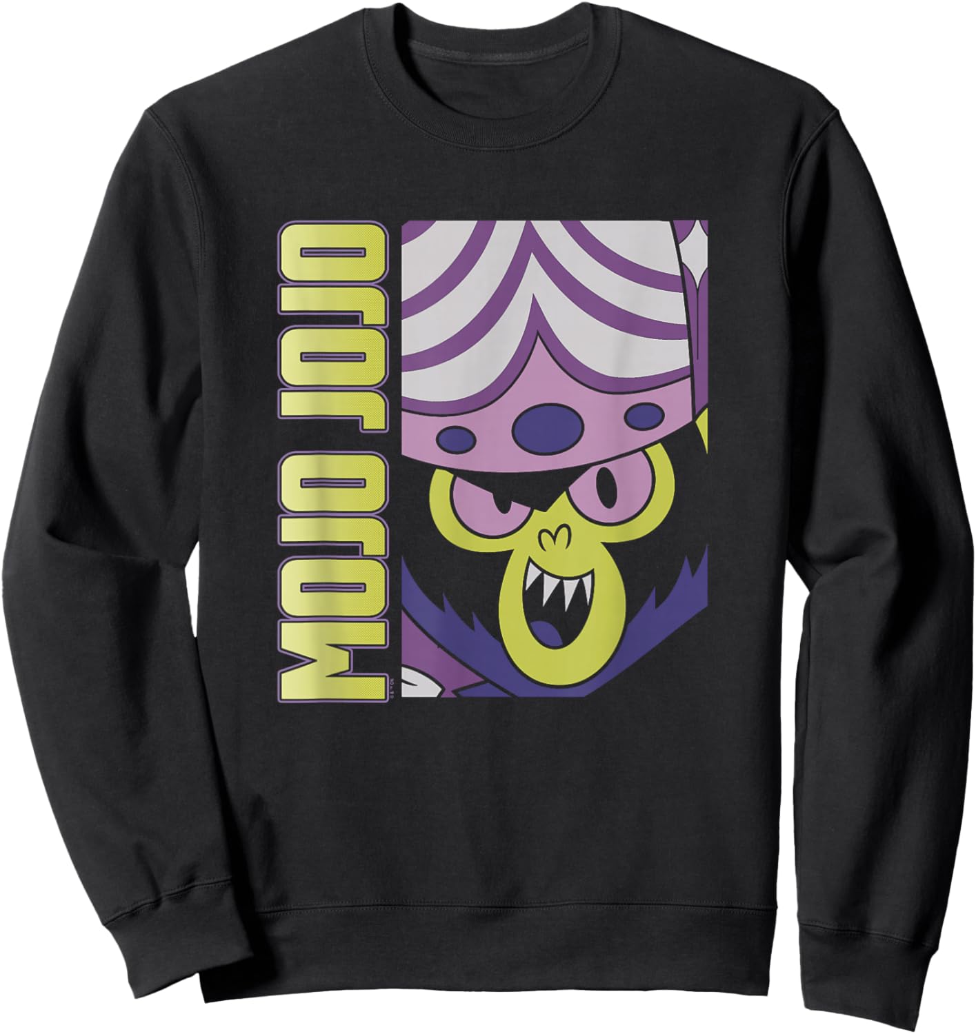 Power Puff Girls Mojo JoJo Big Face Poster Sweatshirt - Sweatshirt | Black