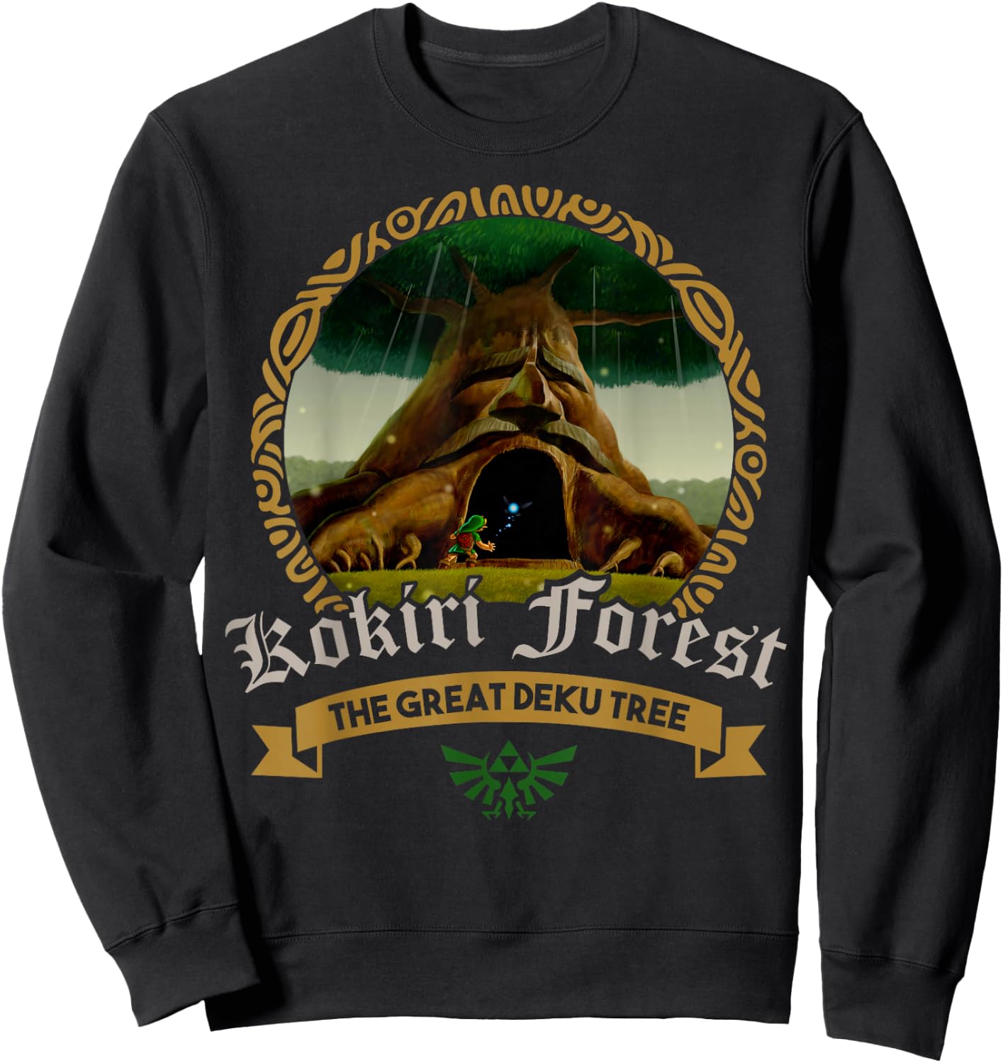 The Legend of Zelda Kokiri Forest The Great Deku Tree Sweatshirt - Sweatshirt | Black