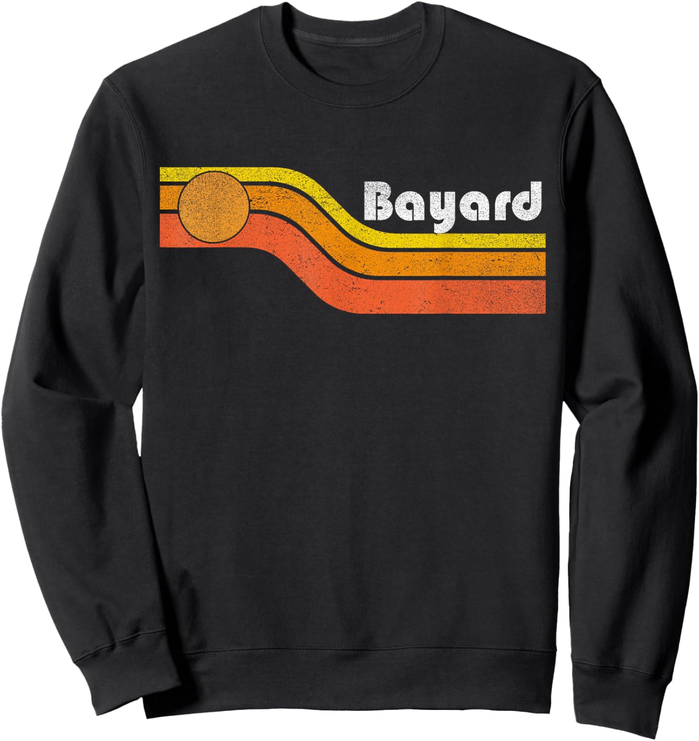 Bayard - Vintage Men Women 70s 80s Graphic Cool Retro Sweatshirt - Sweatshirt | Black
