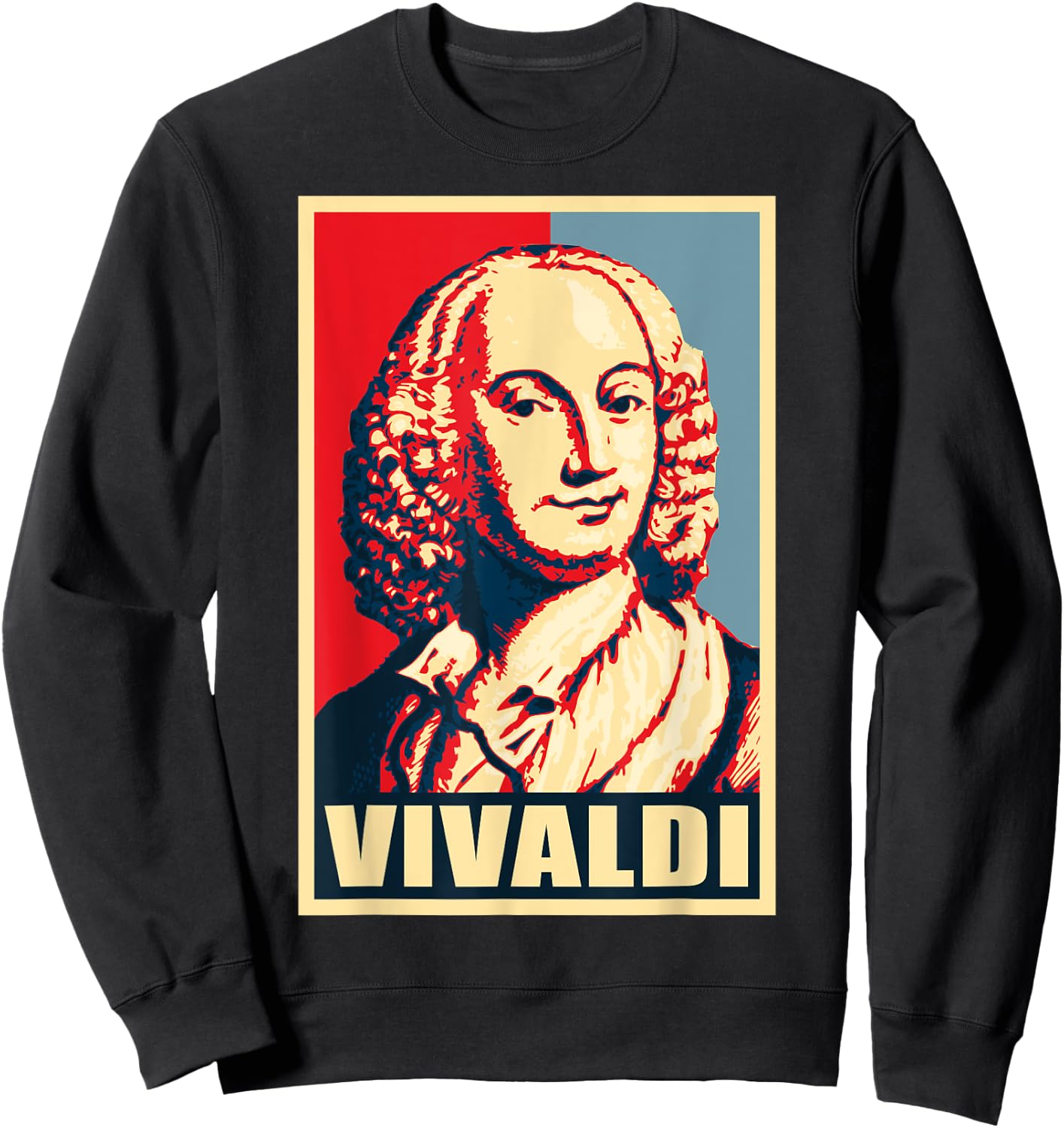 Antonio Vivaldi Classical Music Composer Retro Sweatshirt - Sweatshirt | Black