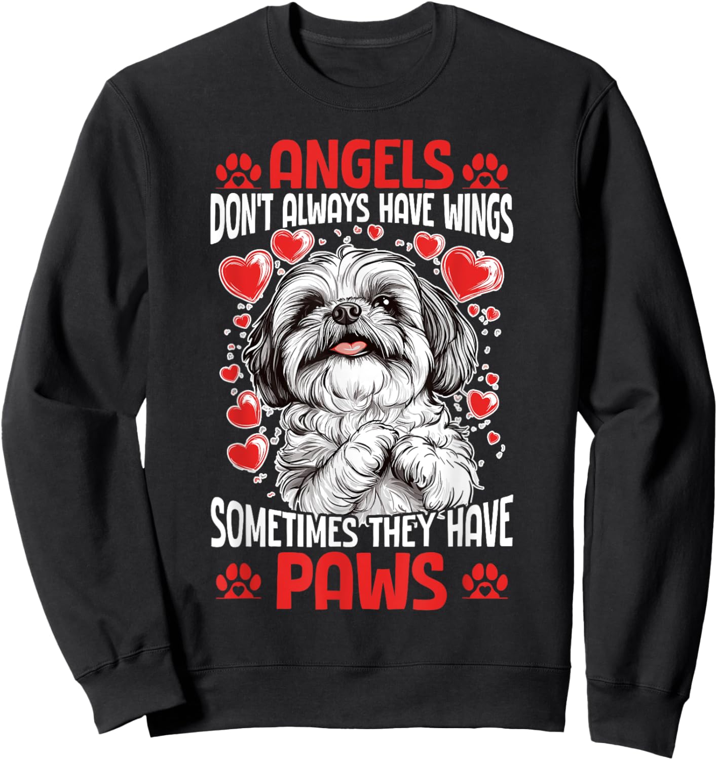 Shih Tzu Dog Owner Sweatshirt - Sweatshirt | Black