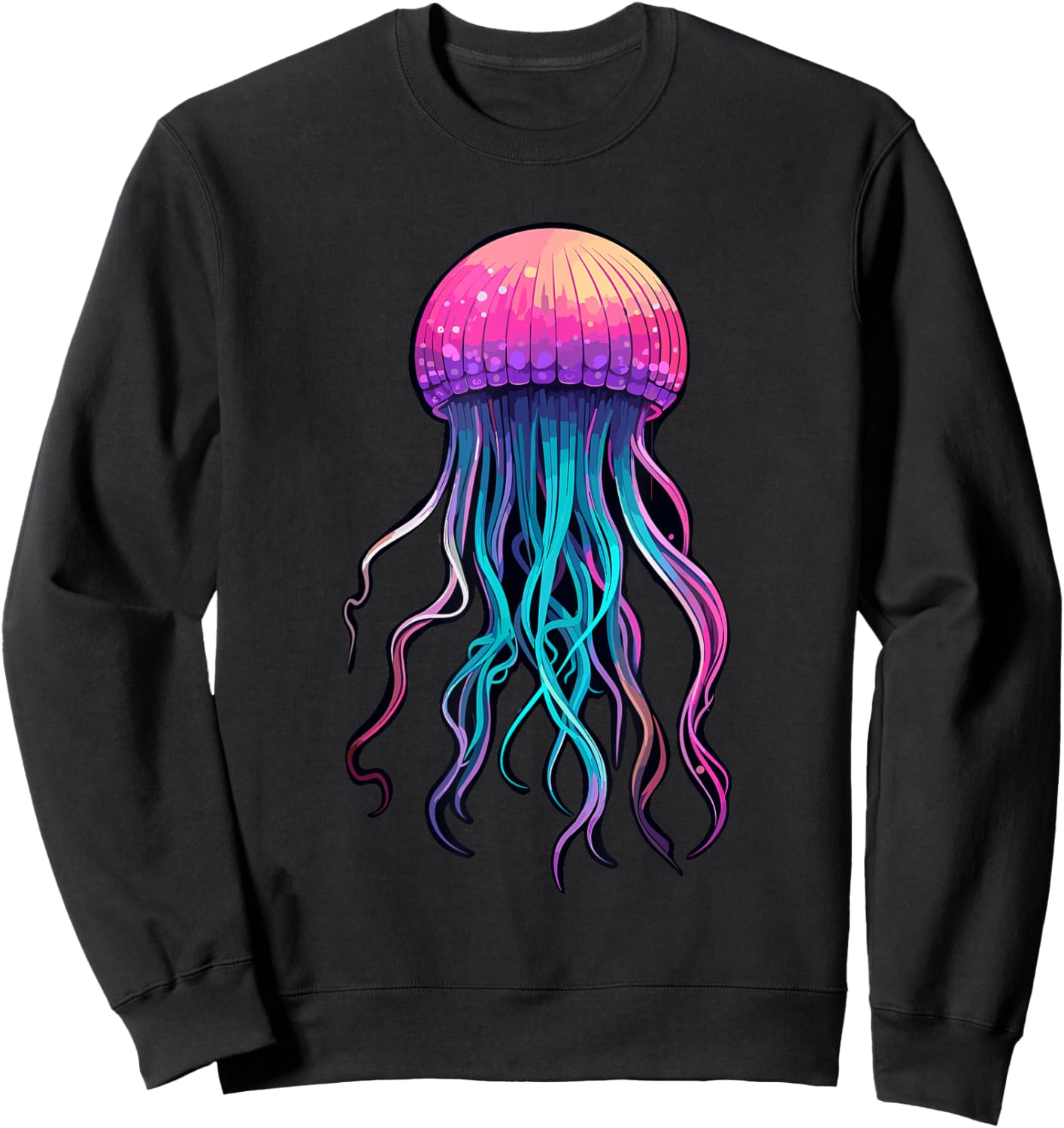 Jellyfish Costume Psychedelic Jelly Fish Sea Ocean Sweatshirt - Sweatshirt | Black