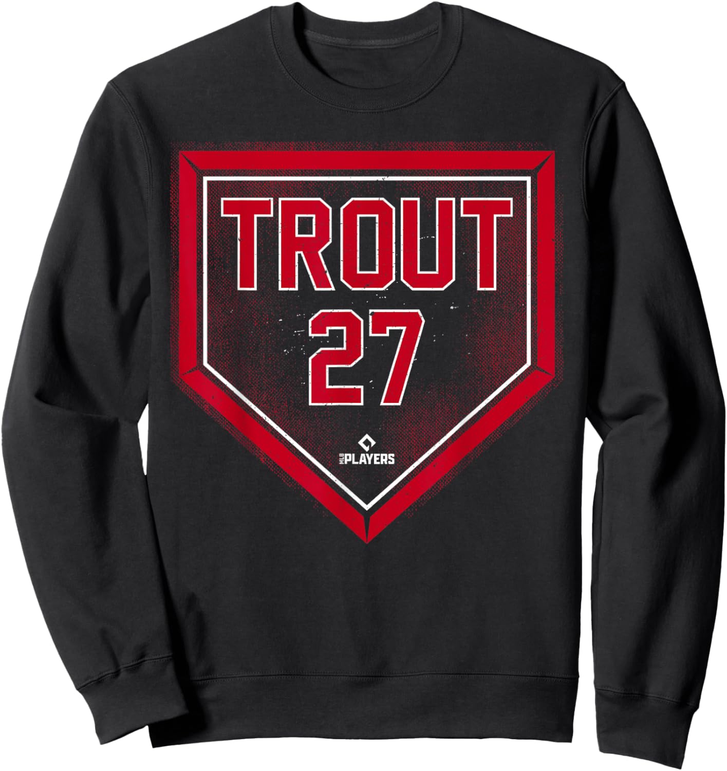 Mike Trout Home Plate Gameday Mike Trout Los Angeles MLBPA Sweatshirt - Sweatshirt | Black