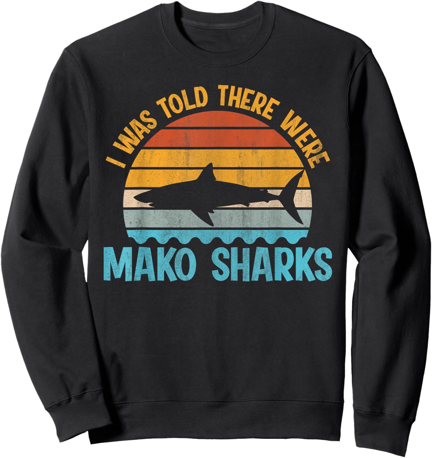 Mako Shark Diving Design for a Mako Shark Expert Sweatshirt - Sweatshirt | Black