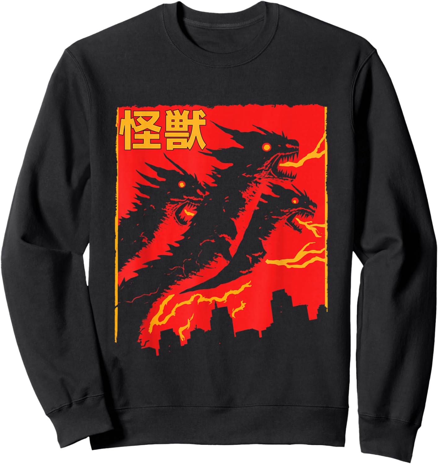 Shadow Ghidorah Japanese Sweatshirt - Sweatshirt | Black