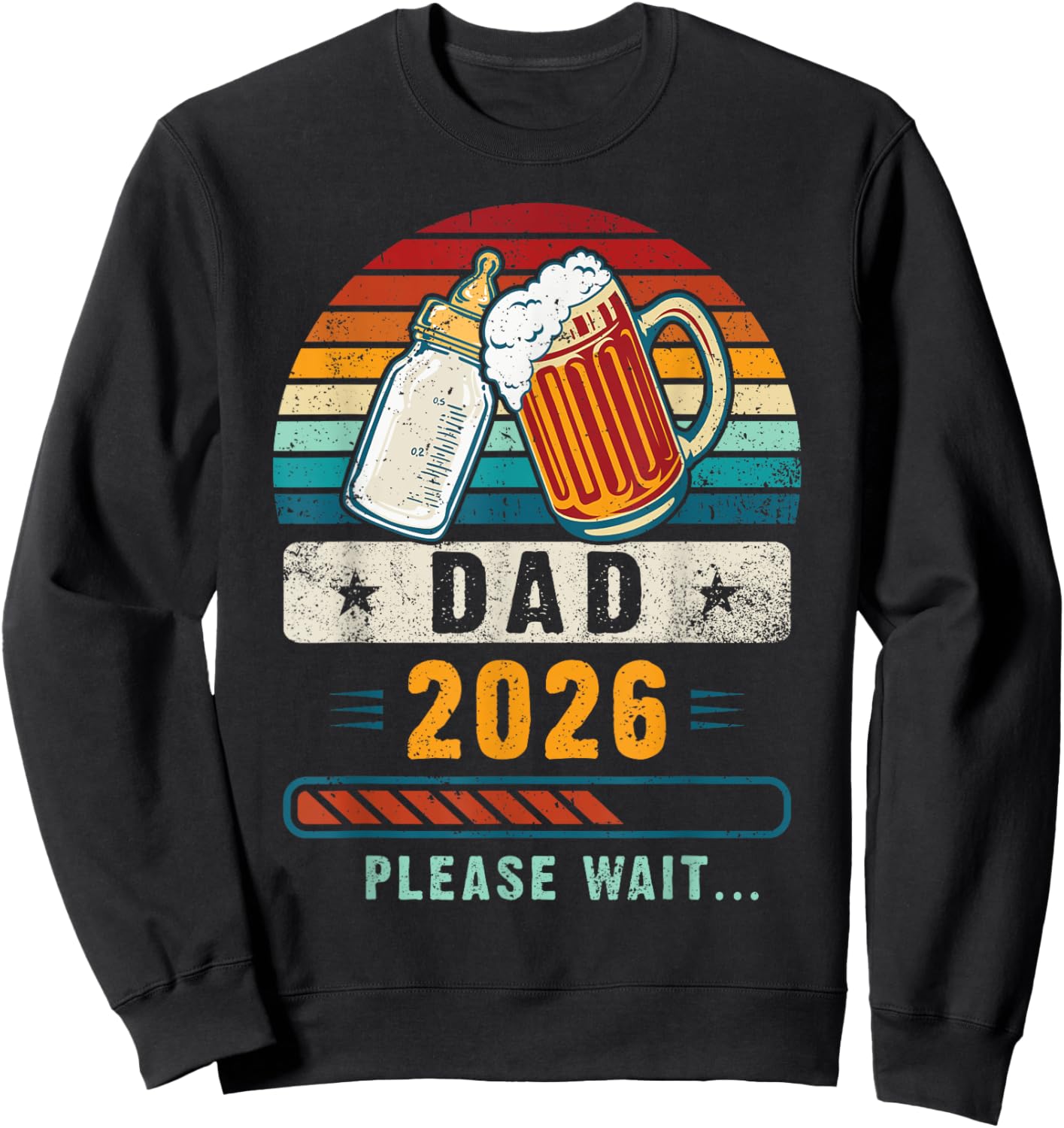 Dad 2026, Baby Announcement, Future Dad, Expecting Father Sweatshirt - Sweatshirt | Black