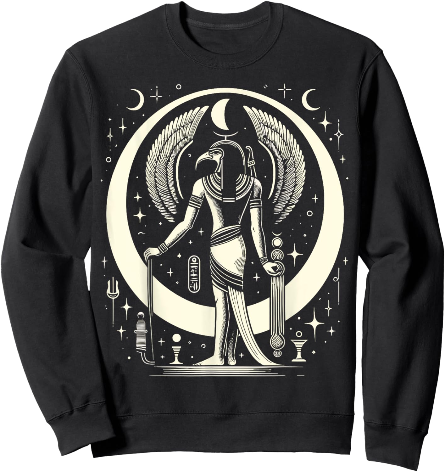 Thoth Egyptian Mythology Diety Ibis Ancient Egypt Sweatshirt - Sweatshirt | Black