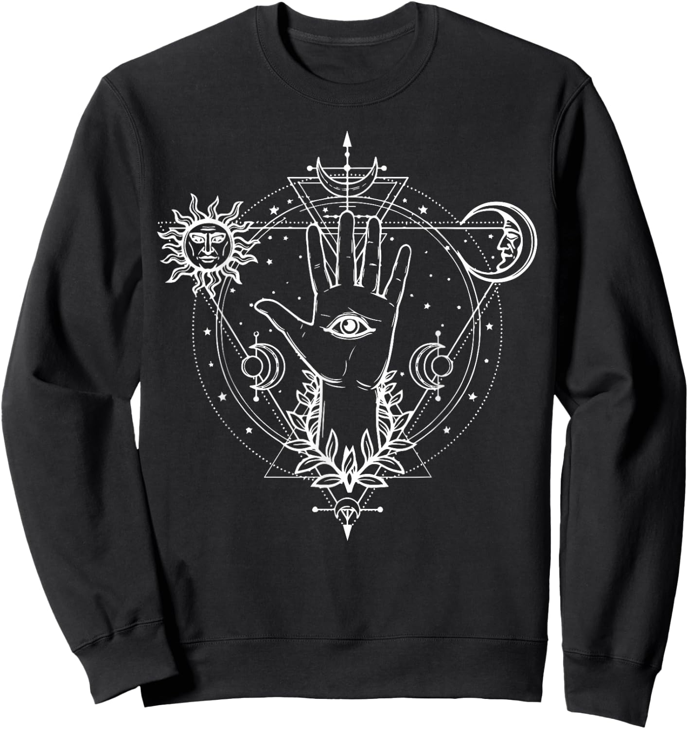 All seeing Eye Mystic Blackcraft Clothing Gift Sweatshirt - Sweatshirt | Black