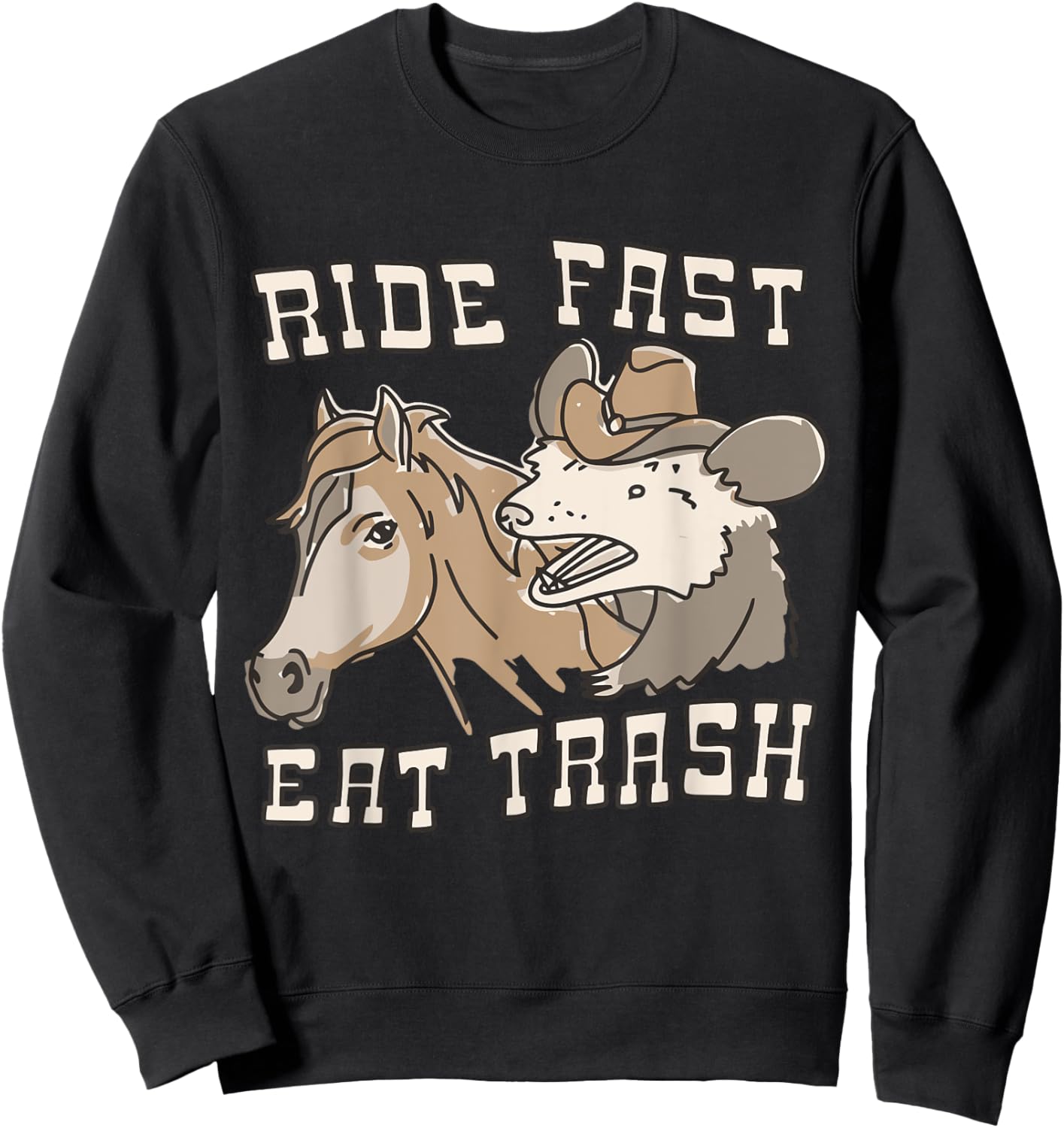 Spencers Ride Fast Eat Trash Apparel Sweatshirt - Sweatshirt | Black