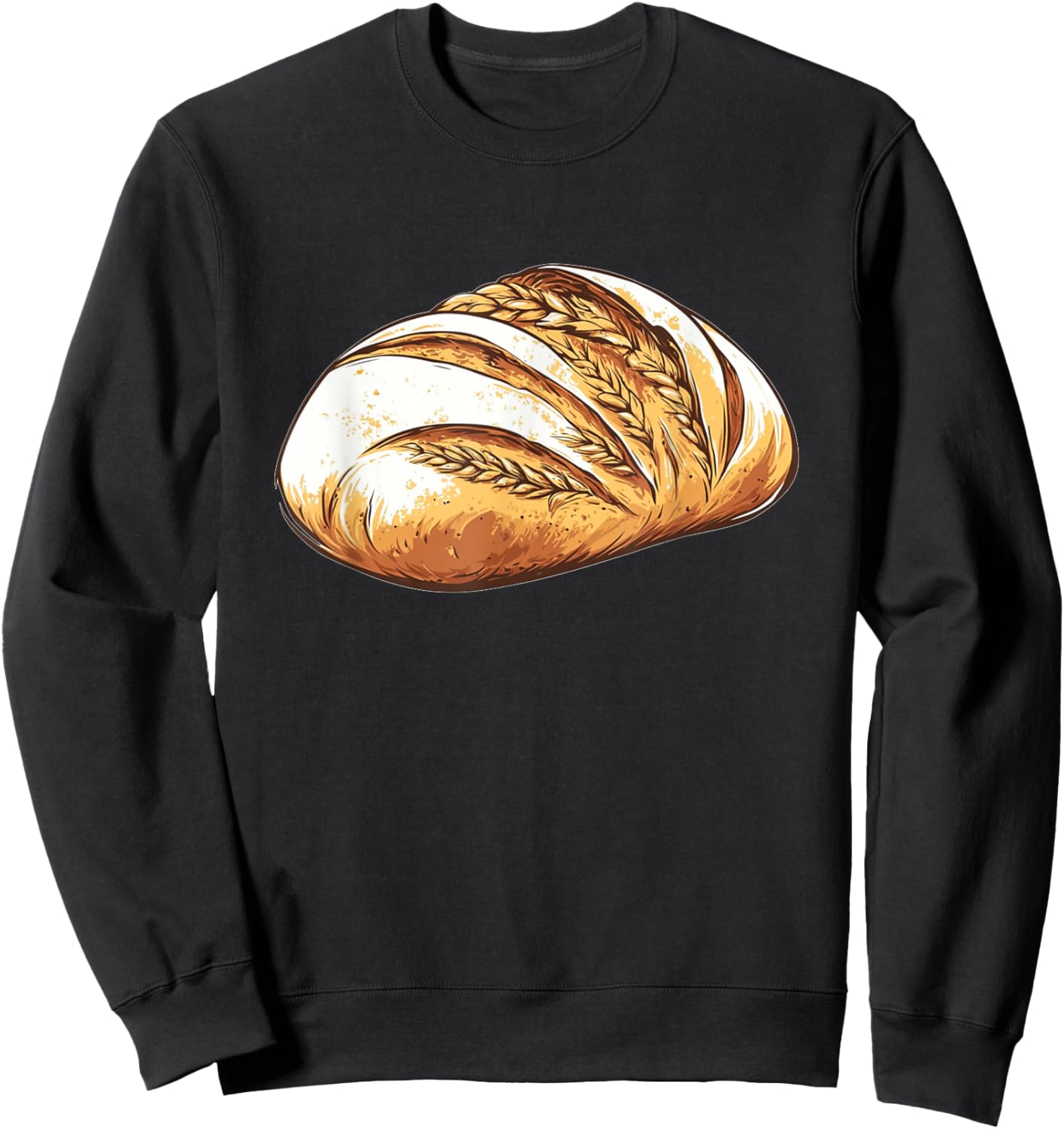 Loaf of Bread Men Women Joke Humor Sweatshirt - Sweatshirt | Black