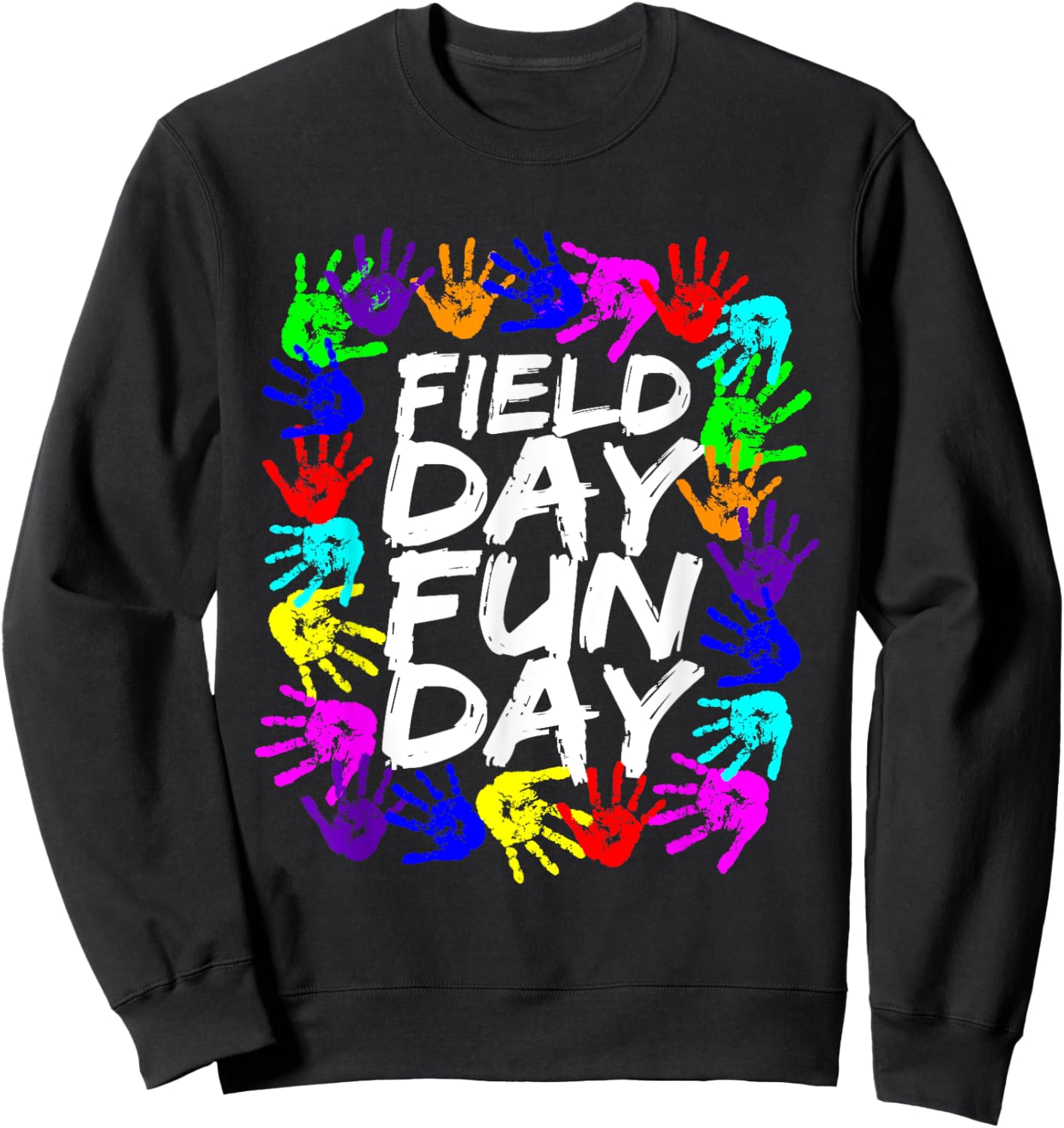 Cute Field Day Teacher Sweatshirt - Sweatshirt | Black
