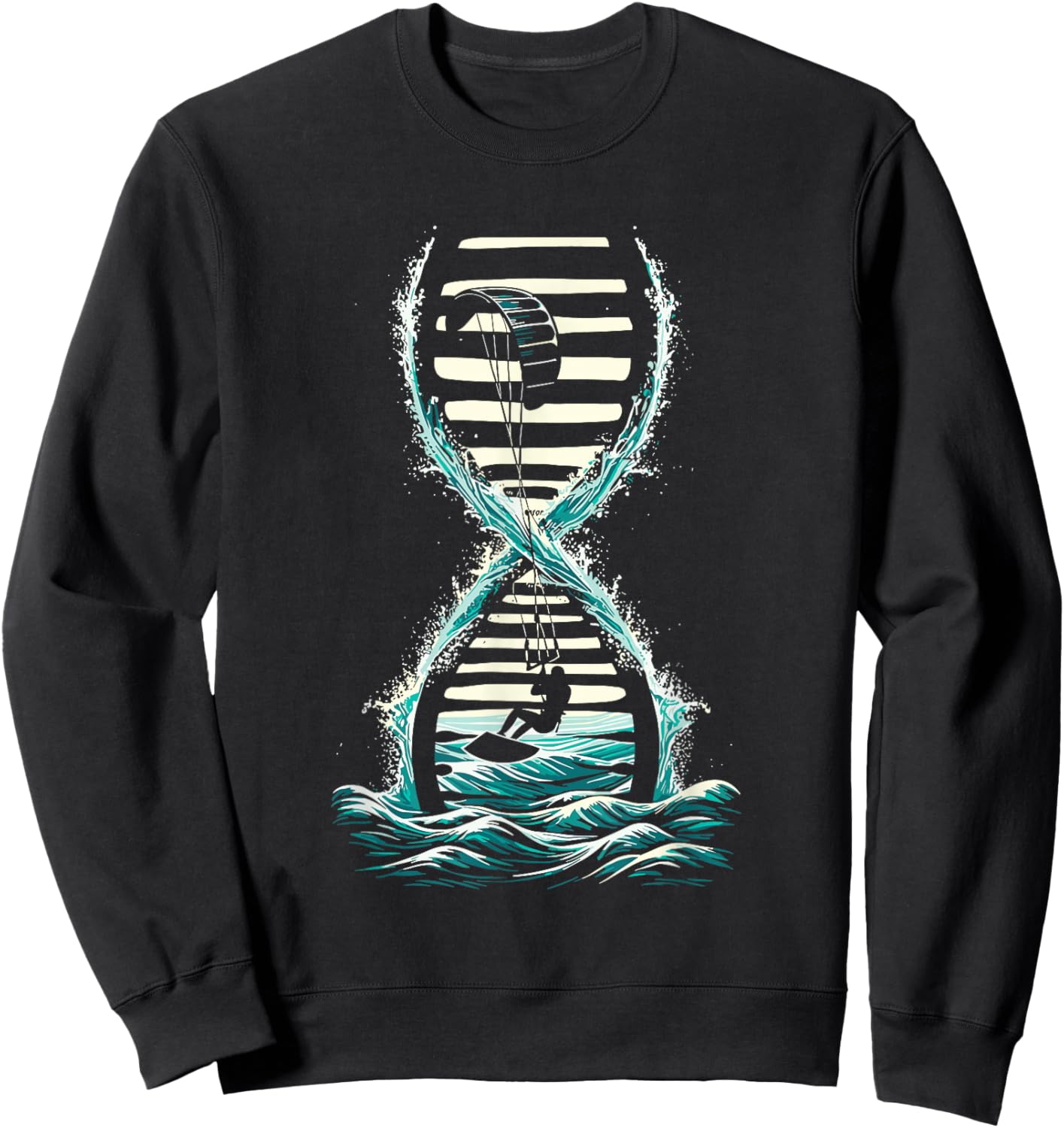 Kitesurfing Kitesurfing Kiteboarder Sweatshirt - Sweatshirt | Black