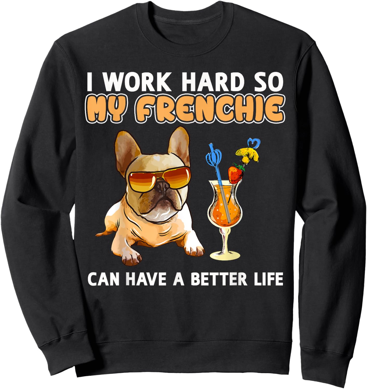 Funny Frenchie Shirt French Bulldog Lover Gifts Sweatshirt - Sweatshirt | Black