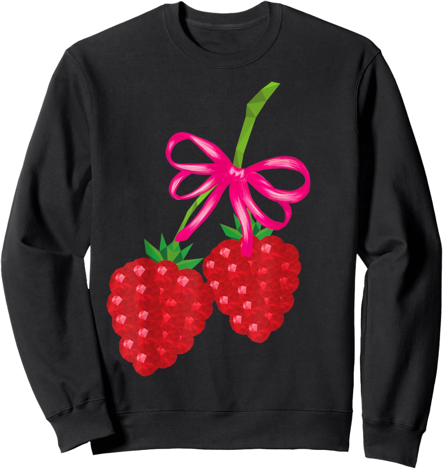 Bows with raspberrys Cute Sweatshirt - Sweatshirt | Black