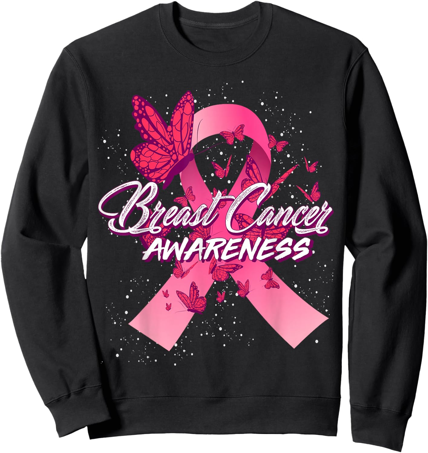 Breast Cancer Awareness Sweatshirt - Sweatshirt | Black