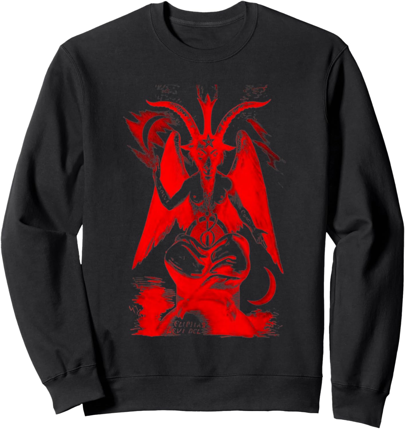 Teufel und Satan 666 Geheime Illuminaten mit Blutfarbe Sweatshirt - Sweatshirt | Black