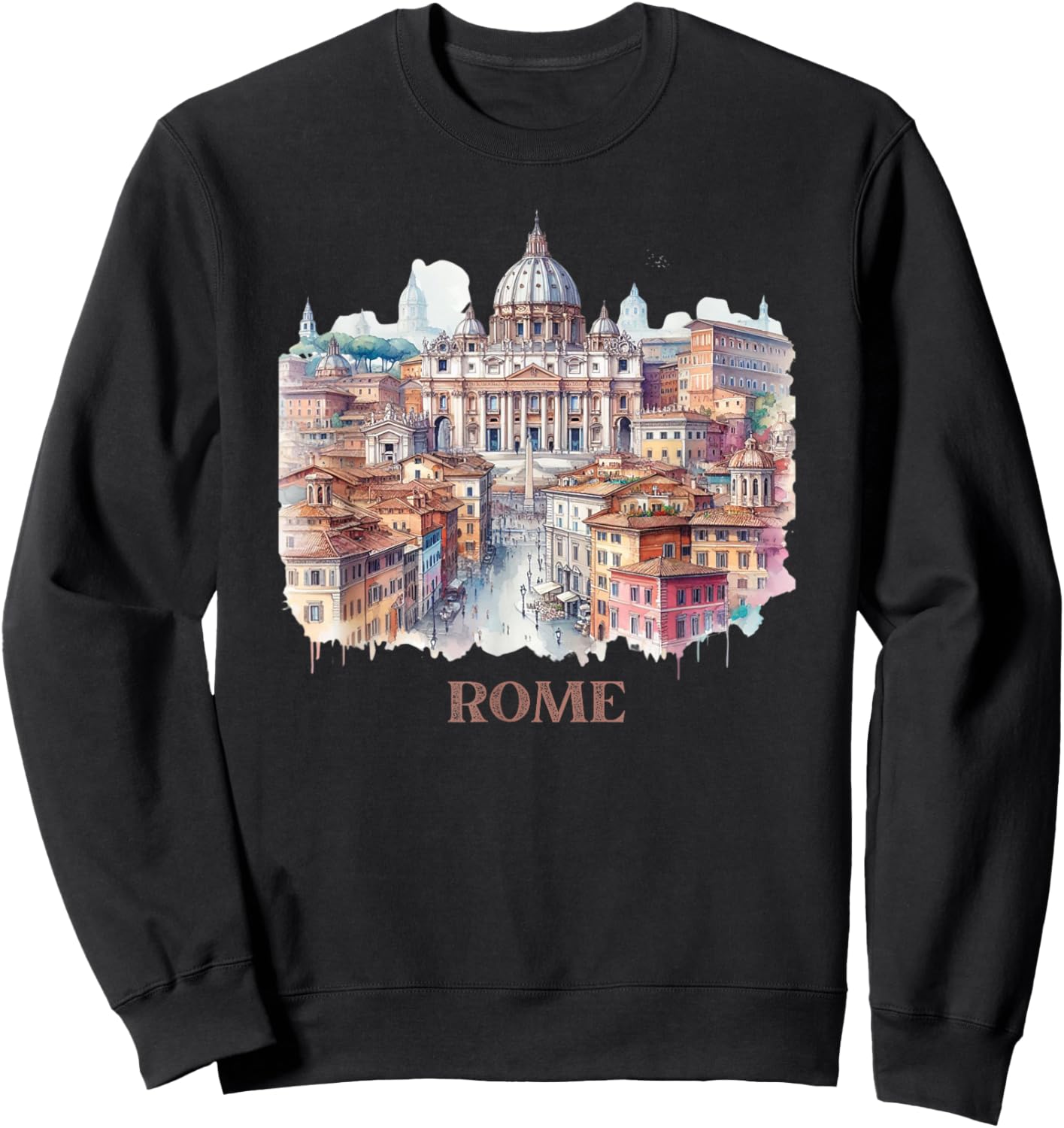 Retro Vintage Rom Italien Roma Italia Souvenir Sweatshirt - Sweatshirt | Black