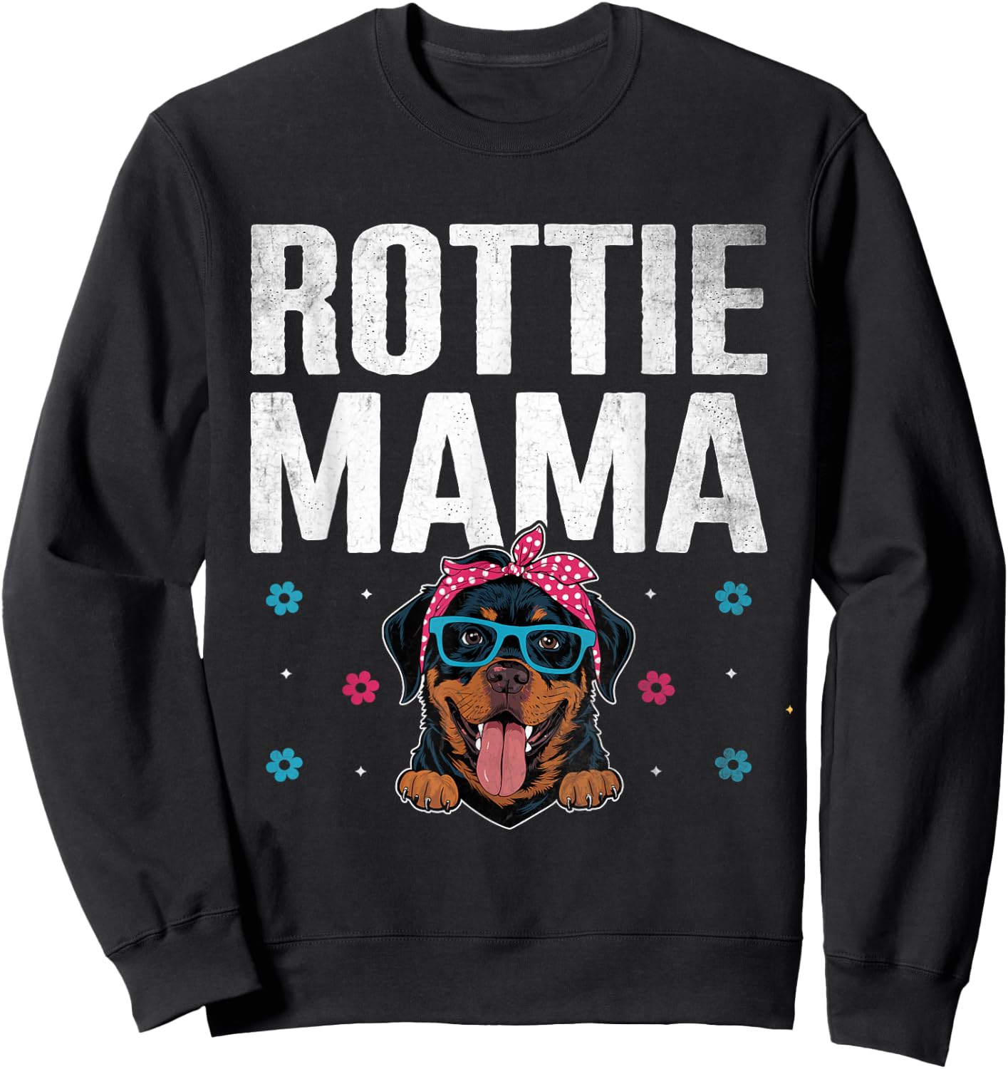 Rottie Mama Rottweiler Dog Rottweilers Sweatshirt - Sweatshirt | Black