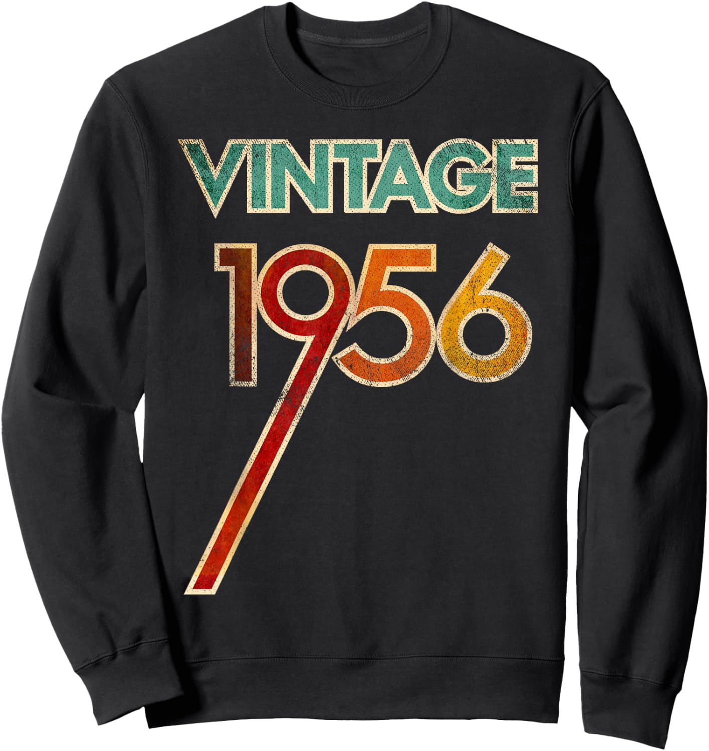 Vintage 1956 65th Birthday Outfit Women 65 Years Old Sweatshirt - Sweatshirt | Black