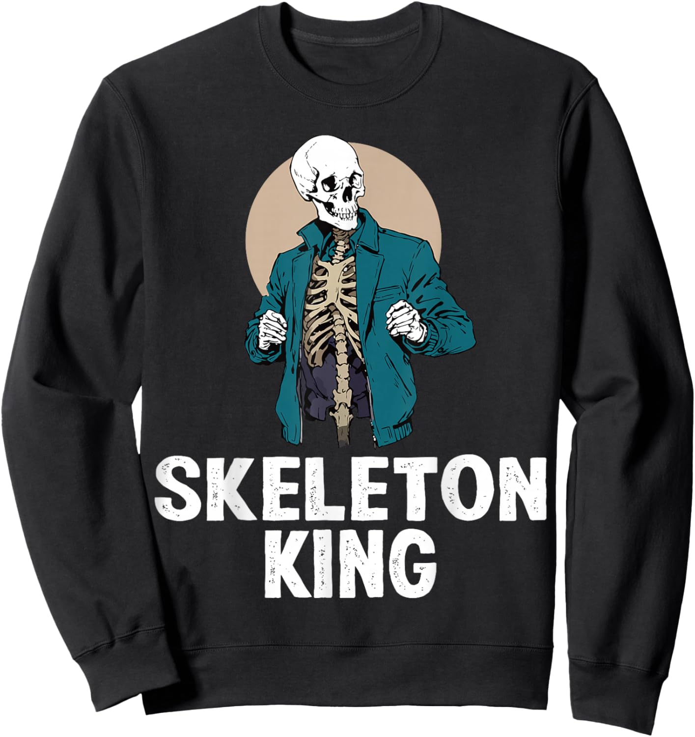 Skeleton King Sweatshirt - Sweatshirt | Black
