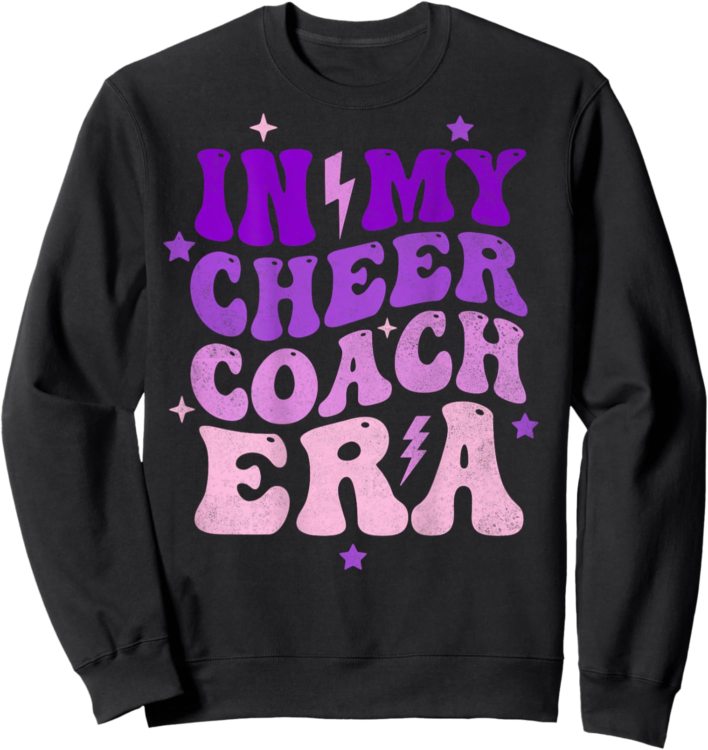 In My Cheer Coach Era (on back) Sweatshirt - Sweatshirt | Black