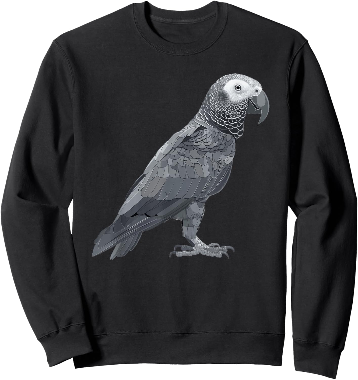 Timneh African Grey Retro Sweatshirt - Sweatshirt | Black