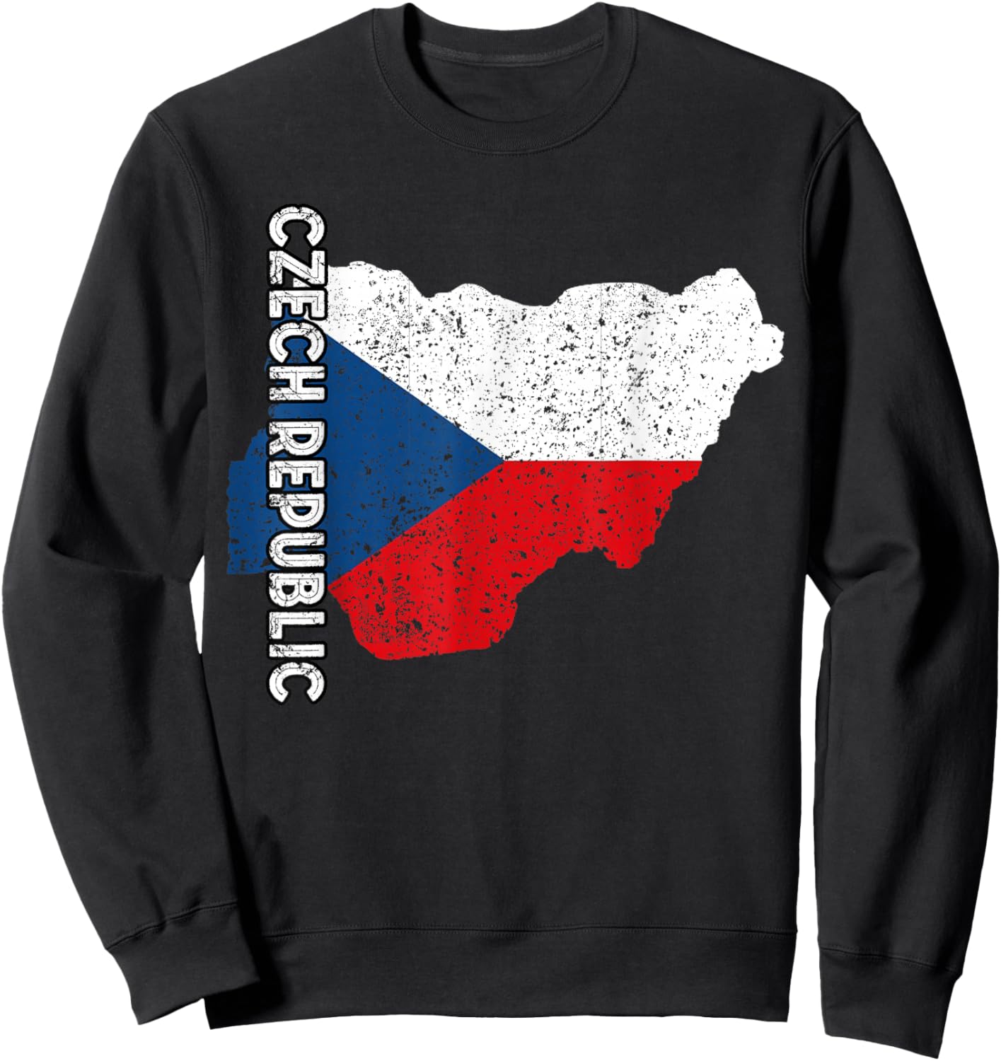 Czech Republic Map Czech Pride Czech Flag Czech Roots Sweatshirt - Sweatshirt | Black
