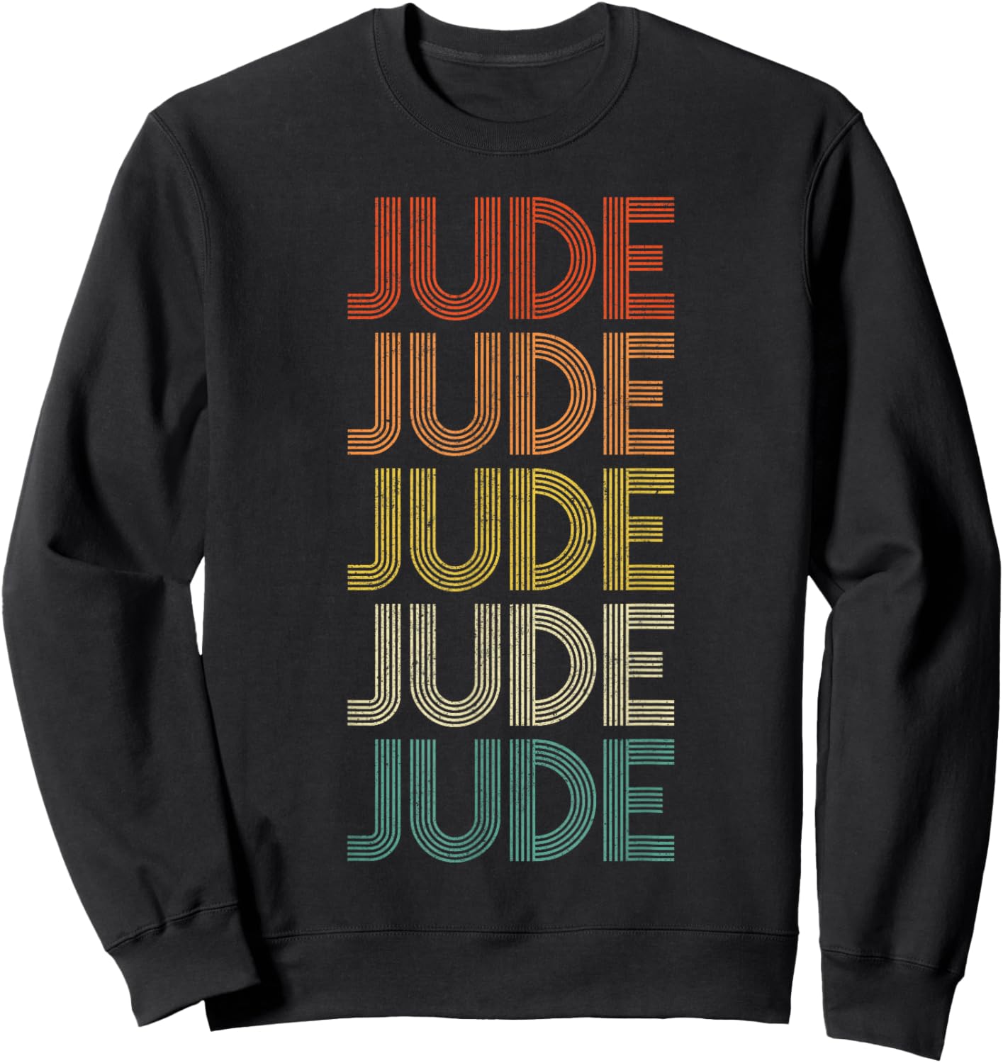 Jude Retro Vintage Sweatshirt - Sweatshirt | Black