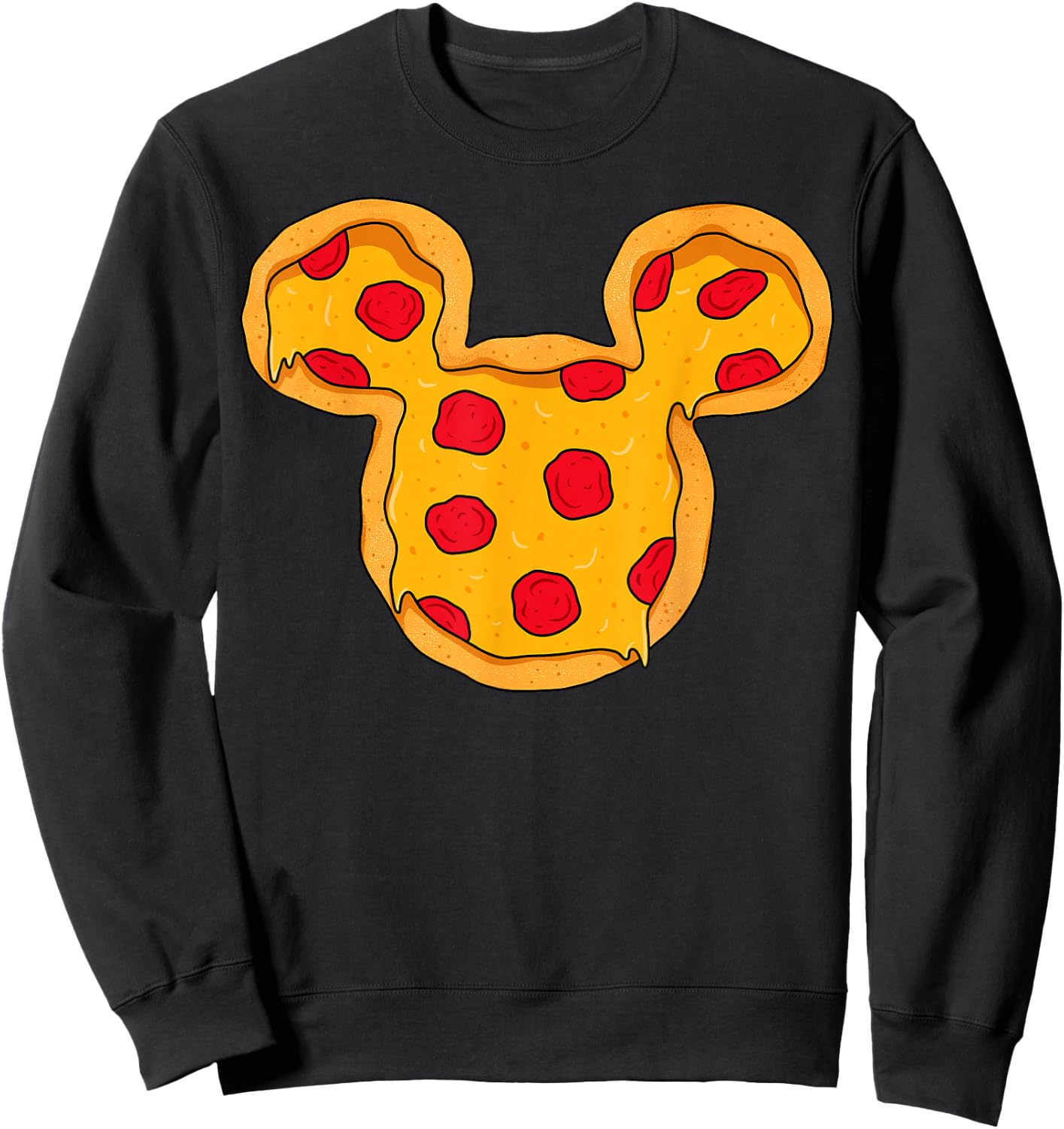 Disney Mickey and Friends Mickey Pizza Ears Sweatshirt - Sweatshirt | Black