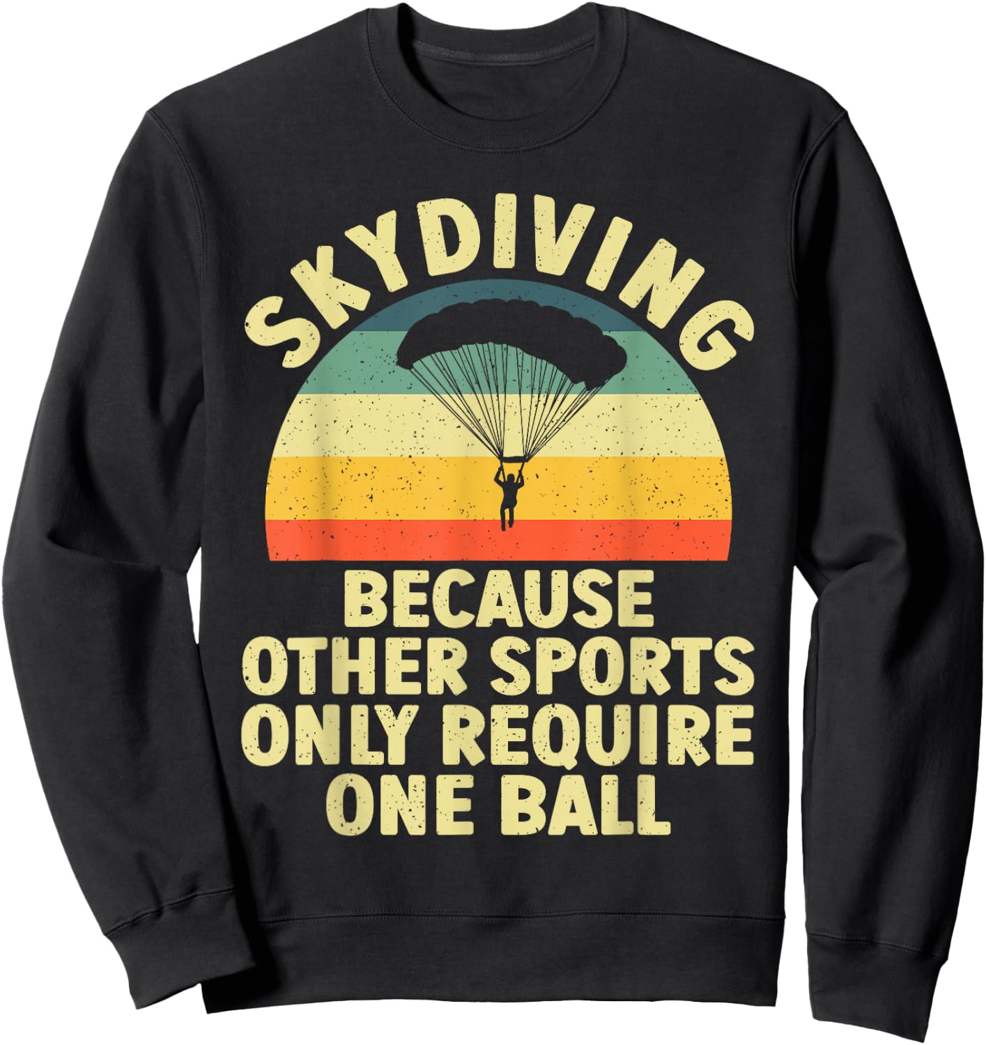 Skydiving Design Women Skydiver Parachute Sky Diving Sweatshirt - Sweatshirt | Black