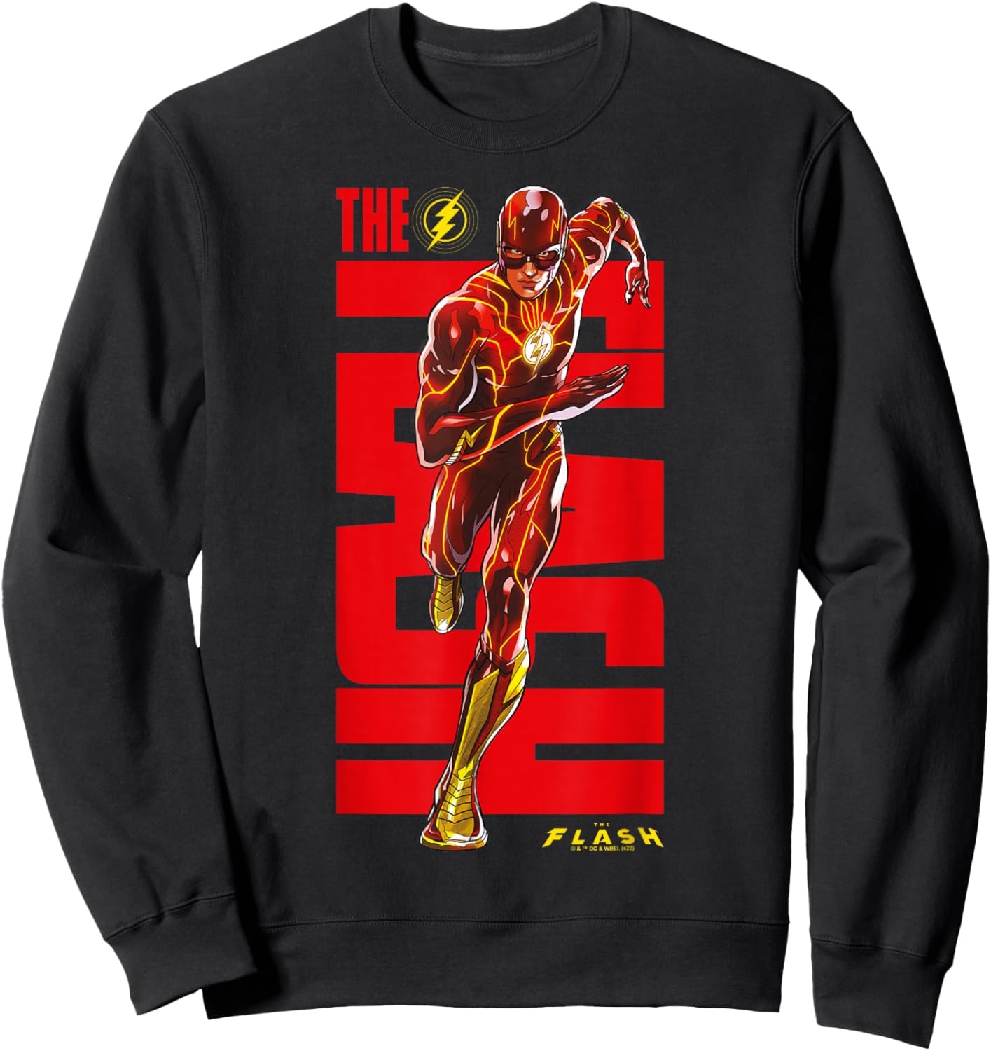 The Flash Running Full Body Portrait Sweatshirt - Sweatshirt | Black
