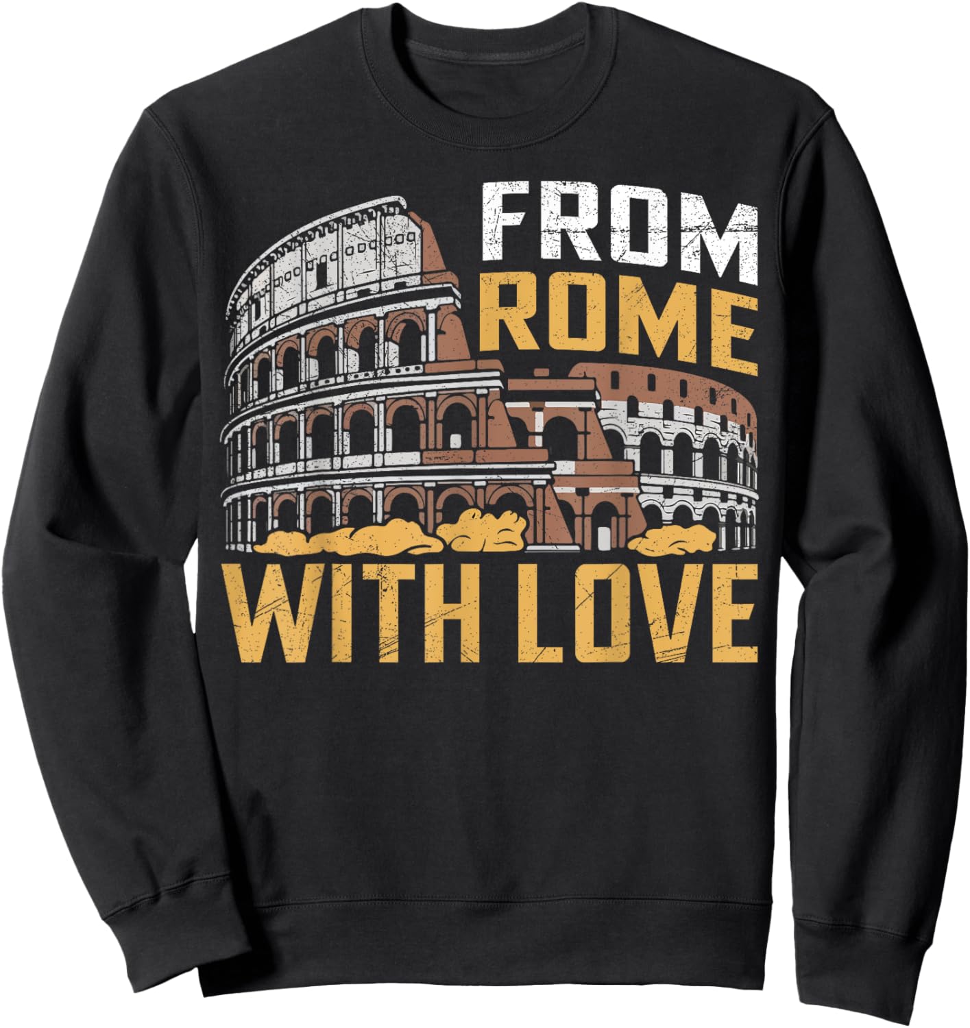 From Rome with Love Roman Empire Sweatshirt - Sweatshirt | Black
