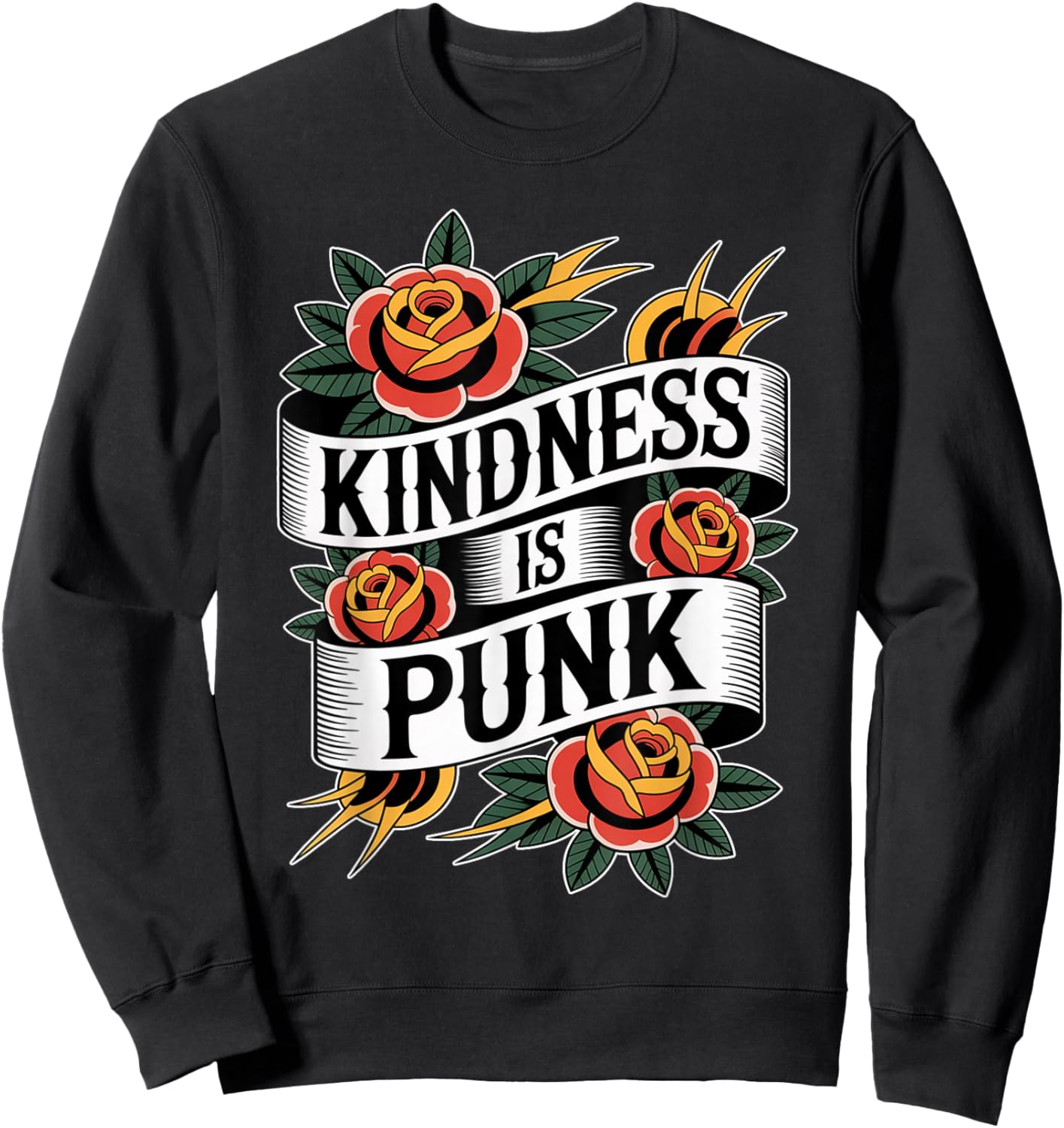 Kindness is Punk Sweatshirt - Sweatshirt | Black