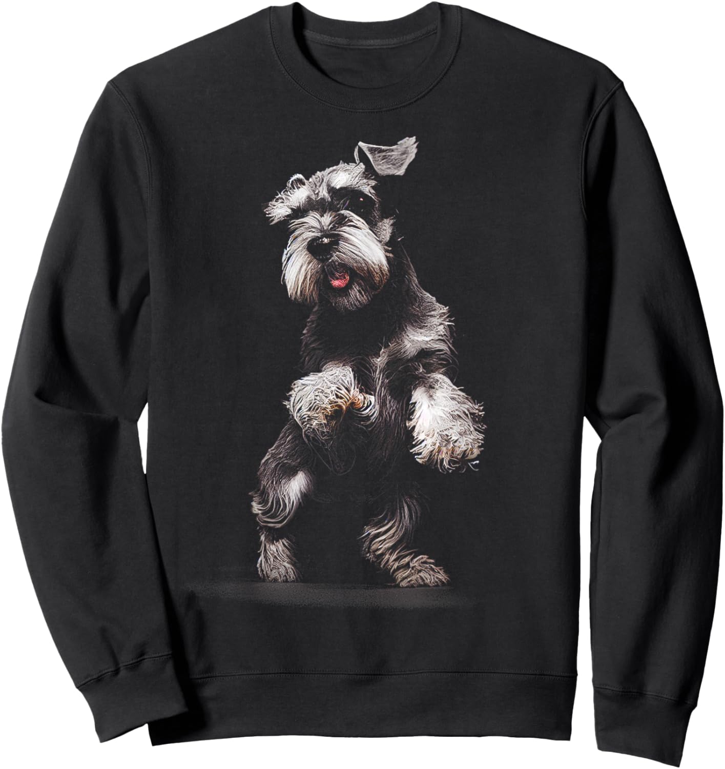 Miniature Schnauzer Dog Art Miniature Schnauzer Sweatshirt - Sweatshirt | Black